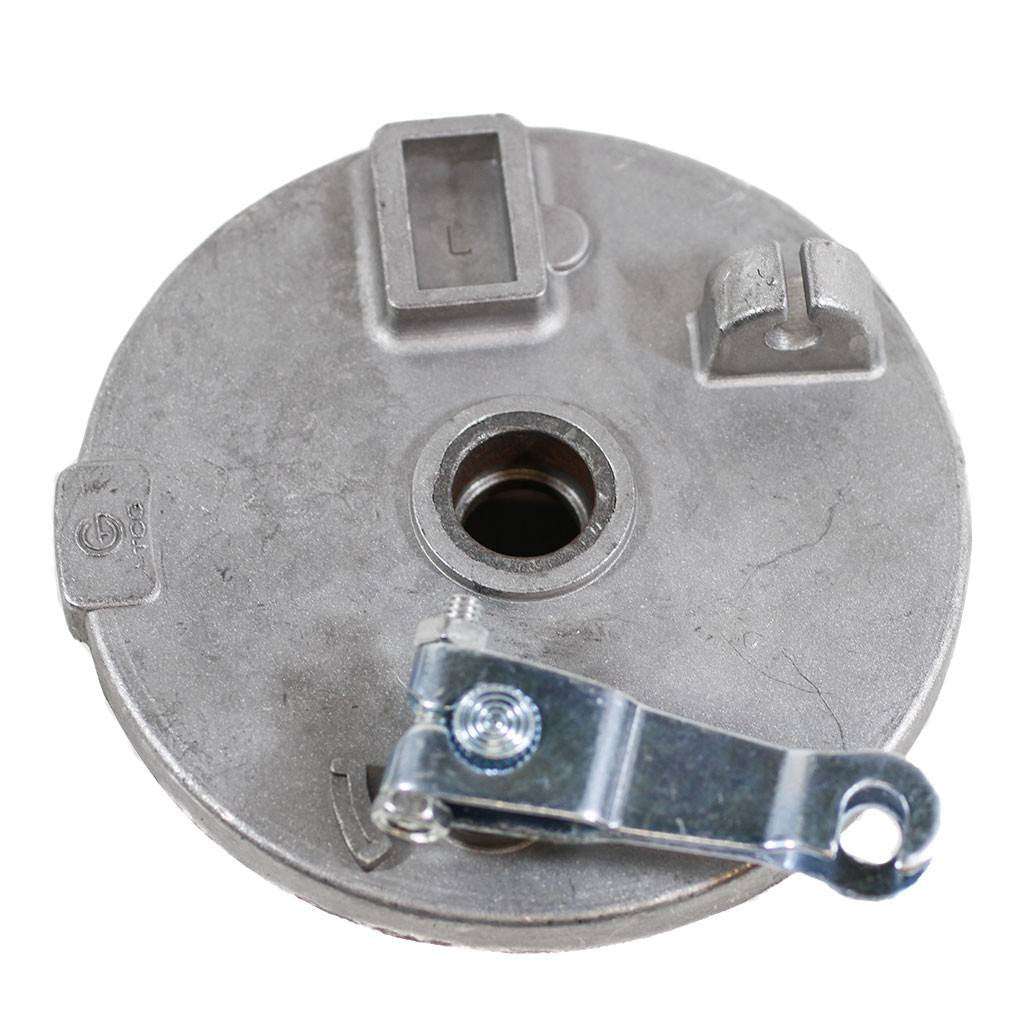 Brake Assy - LEFT - 5.0 Inch Drum with Backing Plate and Shoes - Version 01L
