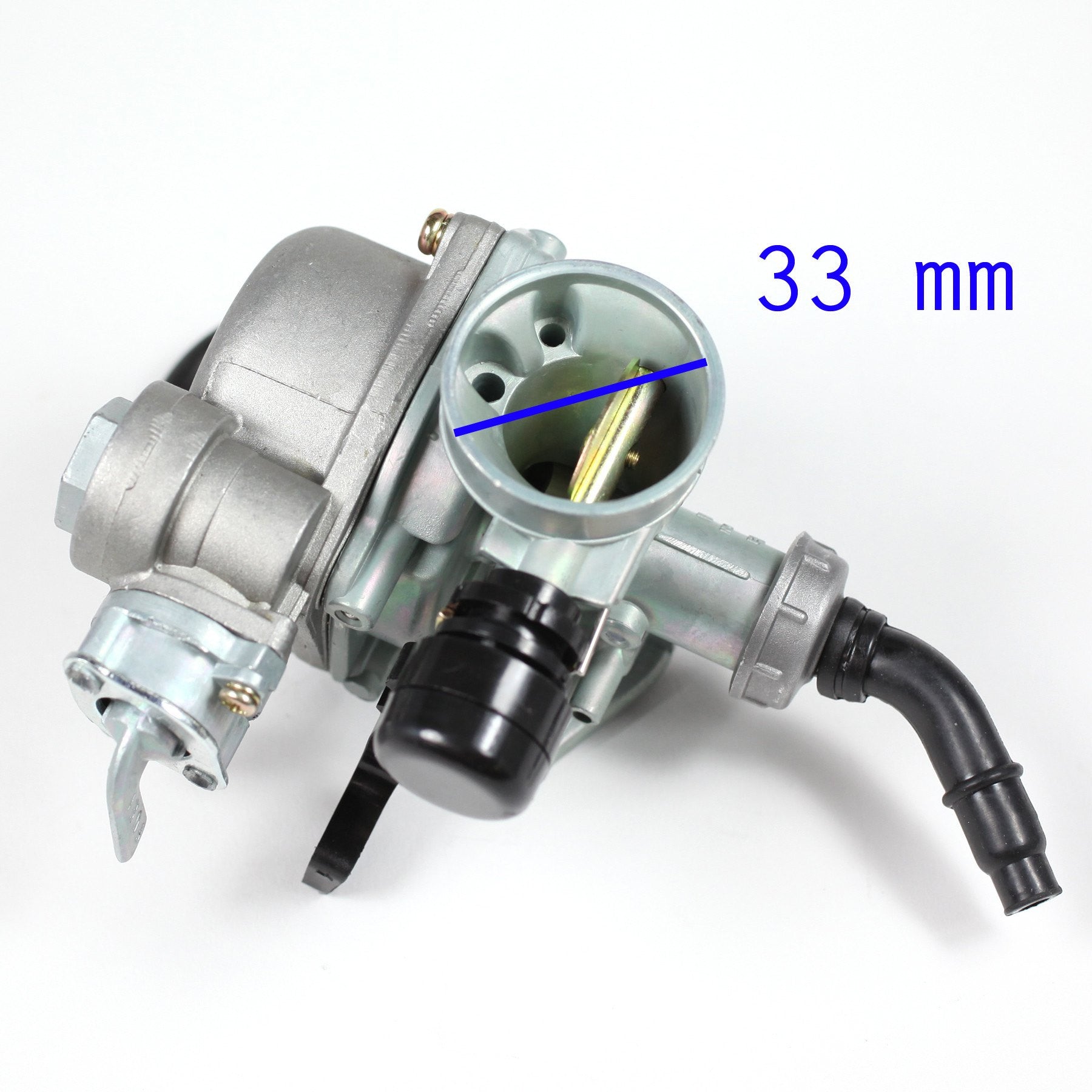 Carburetor - PZ19 - Hand Choke w/Petcock - Kazuma 100cc-110cc - DENI