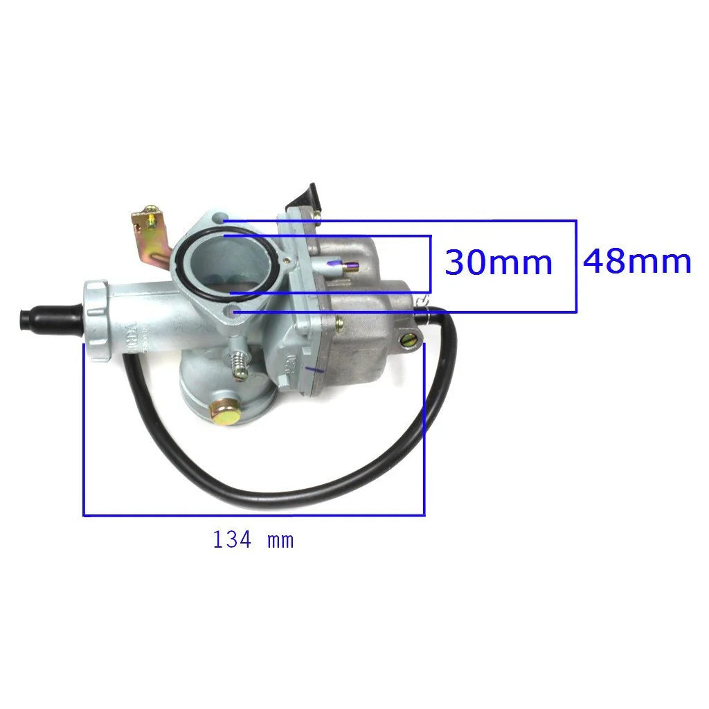 Carburetor - PZ30 - Cable Choke - 200cc, 250cc, 300cc - Version 12