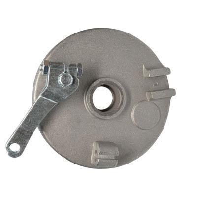 Brake Assy - LEFT - 4.0 Inch Drum with Backing Plate and Shoes - Tao Tao ATA110B, ATA110F, Rock110