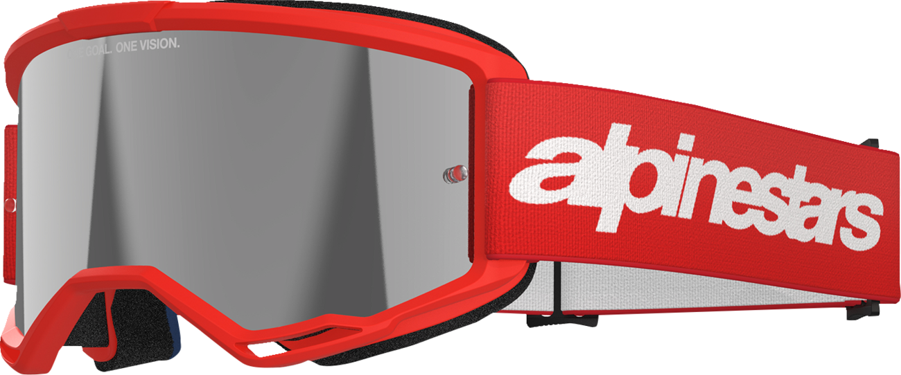 GOGGLE VISION 3 WORDMARK RED/MIR SIL