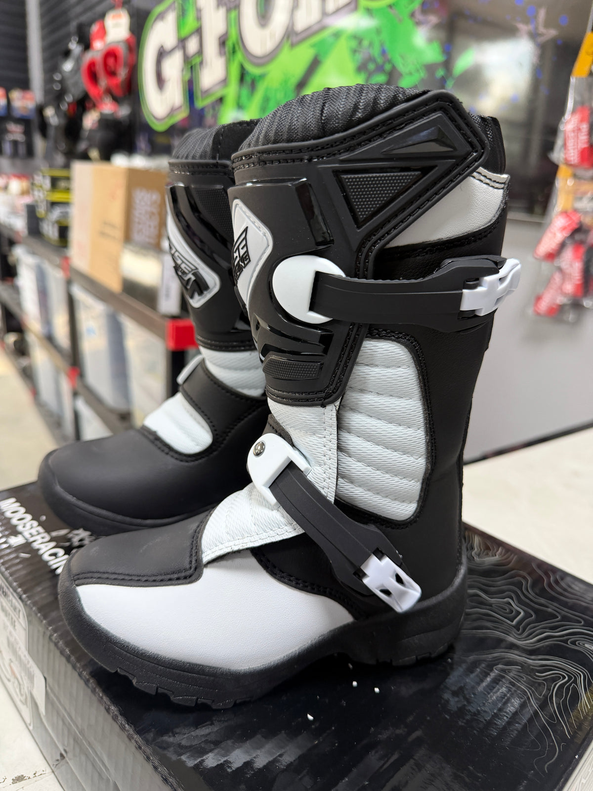 M1.3™ Child MX Boots BLK/WHITE - MOOSE OFFROAD