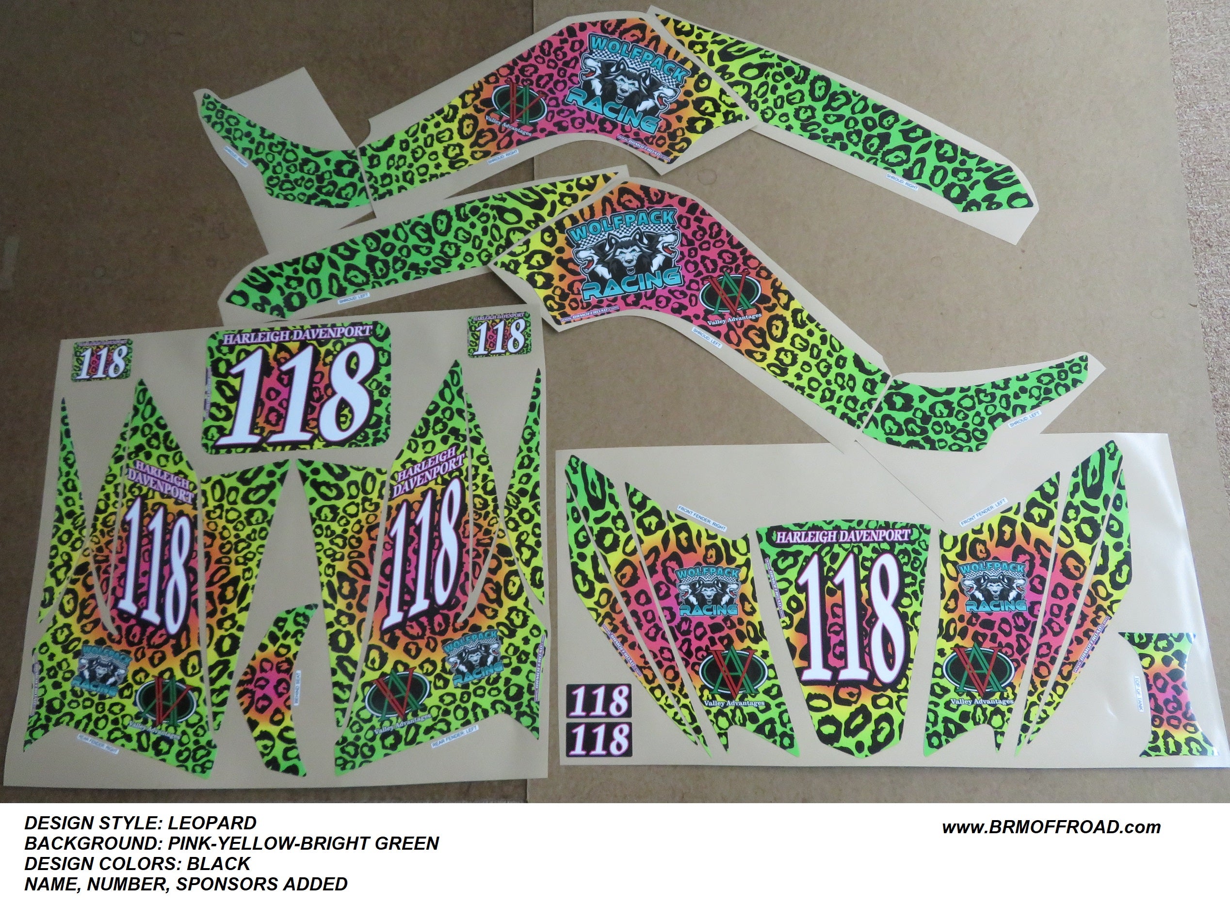 LEOPARD - TEAM DECAL KIT