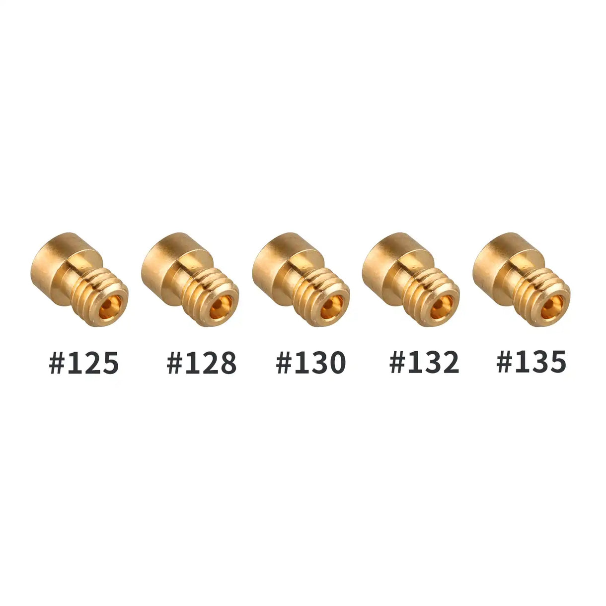 NIBBI RACING PE CARBURETORS - MAIN JET KITS - 5 PACK (125 to 135)