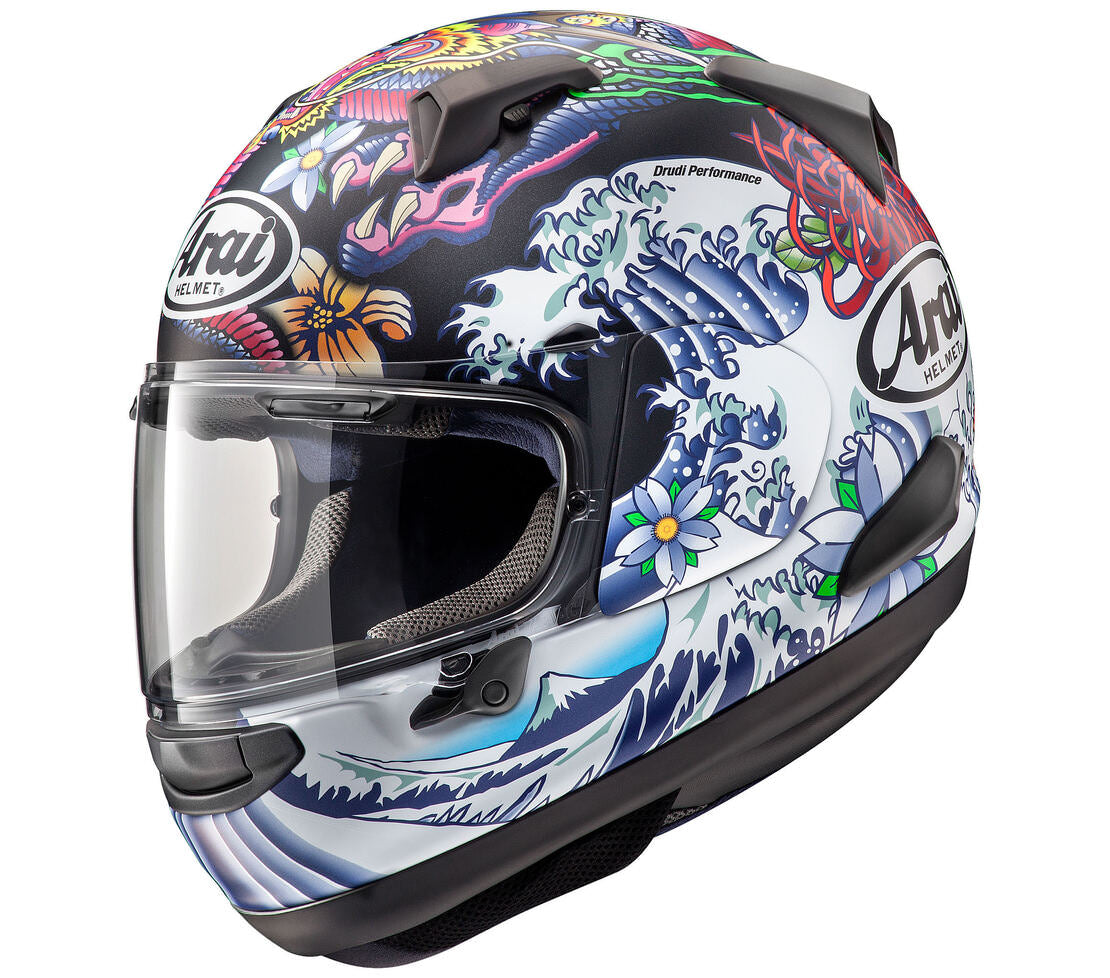 Arai Quantum-X Helmet - Oriental Black Frost - L