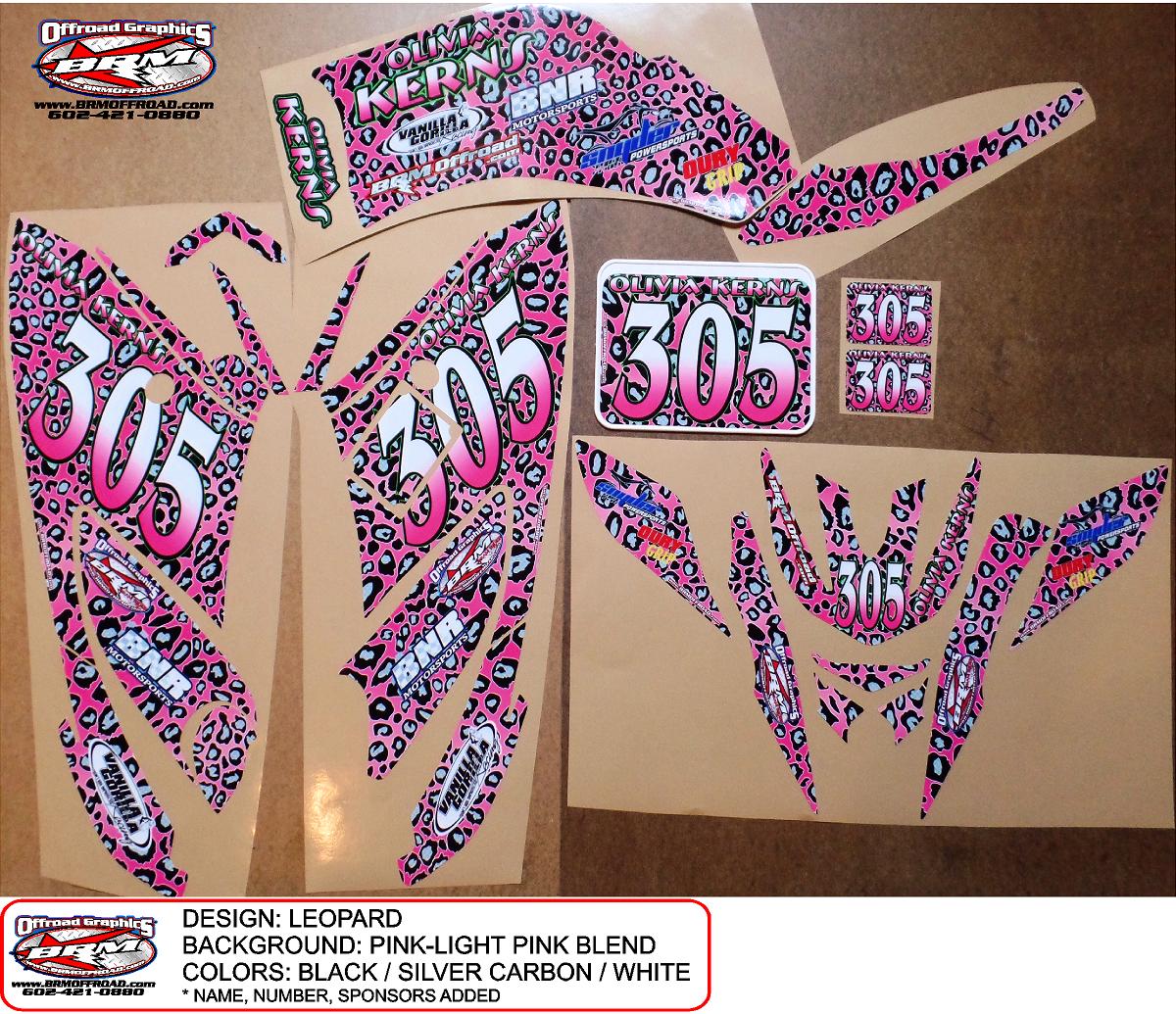 LEOPARD - TEAM DECAL KIT