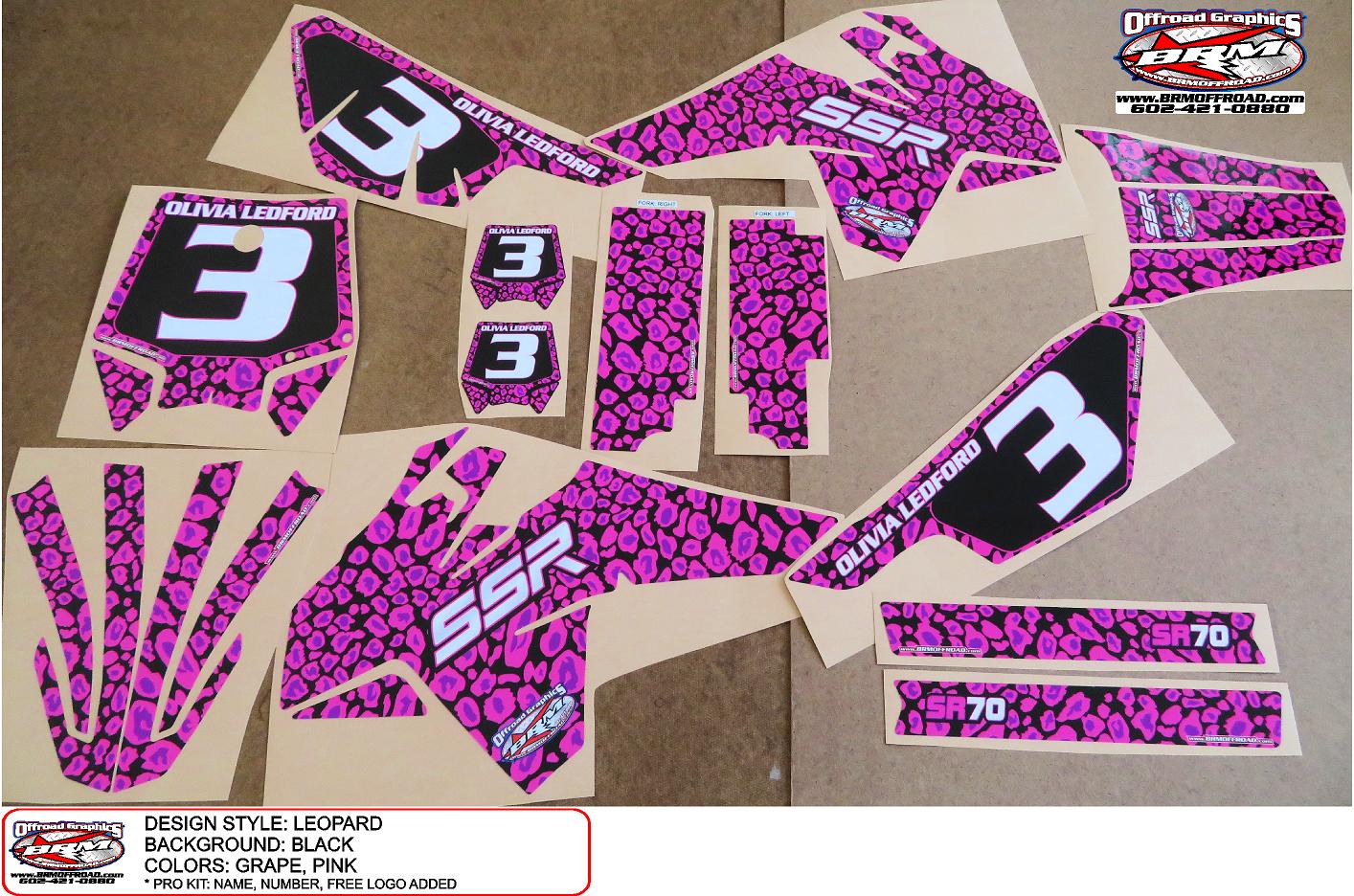 LEOPARD - TEAM DECAL KIT