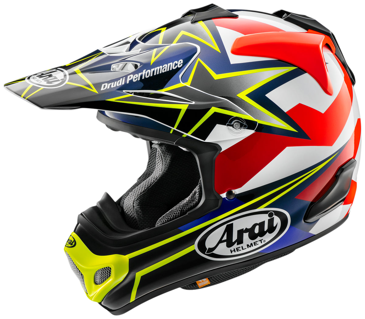Arai VX-Pro4 Helmet - Stars and Stripes Fluorescent Yellow - XS