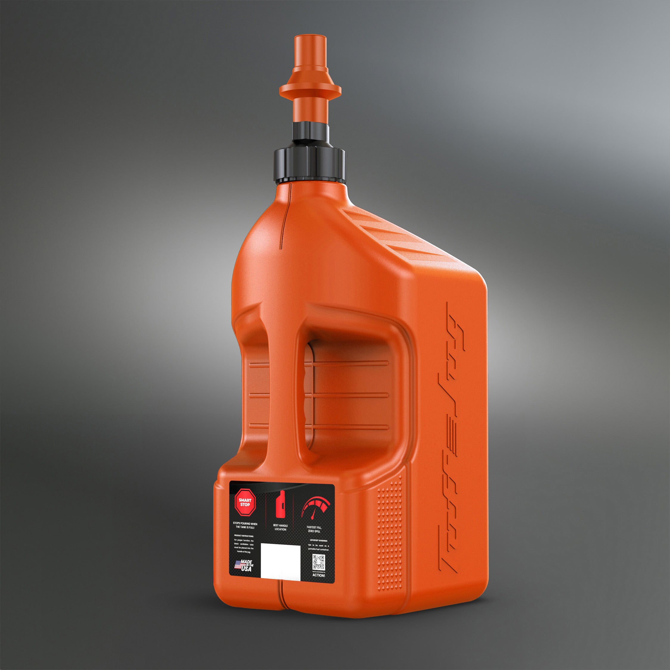 UTILITY CONTAINER ORANGE W/ ORANGE CAP 5 GAL