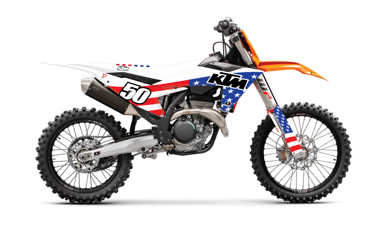 COMPLETE KIT USA KTM SX/F 125-250 WHT BG