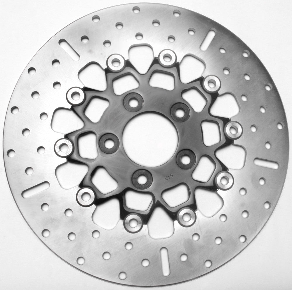 V-TWIN BRAKE ROTOR 11.5" FLOATING 10SPOKE BLK