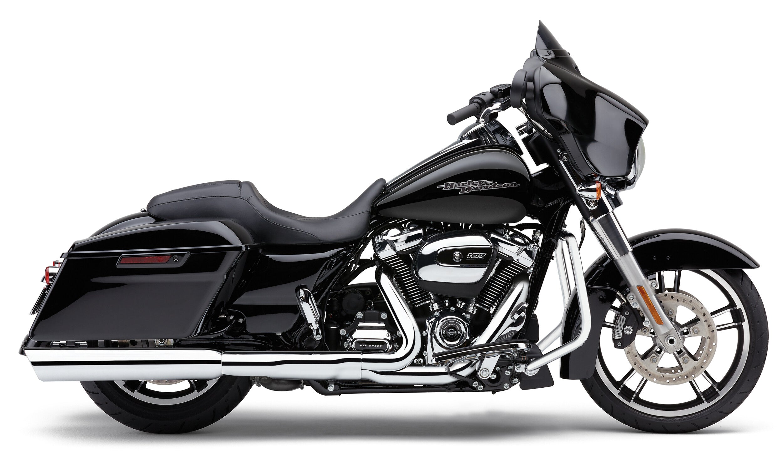 909-TWINS 4" SLIP-ONS CHROME FLH/FLT 17-25