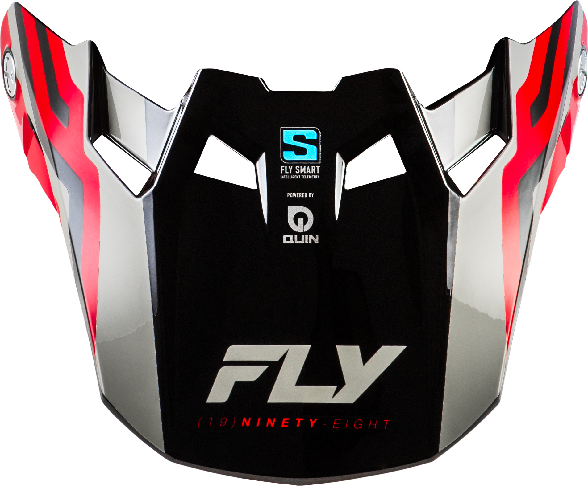 FORMULA S CARBON BYTE VISOR RED CARBON/RED/GREY YL/SM