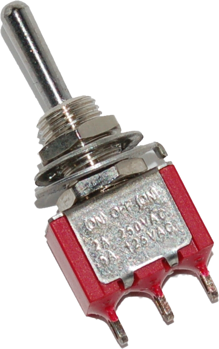 MINI AIR RIDE TOGGLE SWITCH 5-AMP 1/4" HOLE