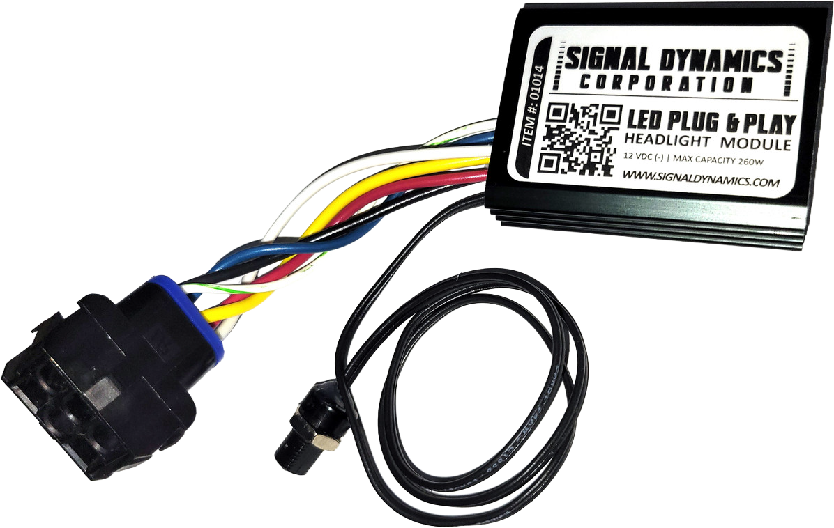 PLUG & PLAY HEADLIGHT MODULE HALOGEN & LED 2-1/4X1-5/8-5/8"