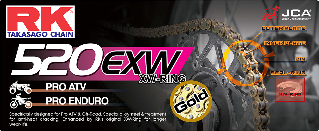 GB520EXW DRIVE CHAIN GOLD 520 X 120