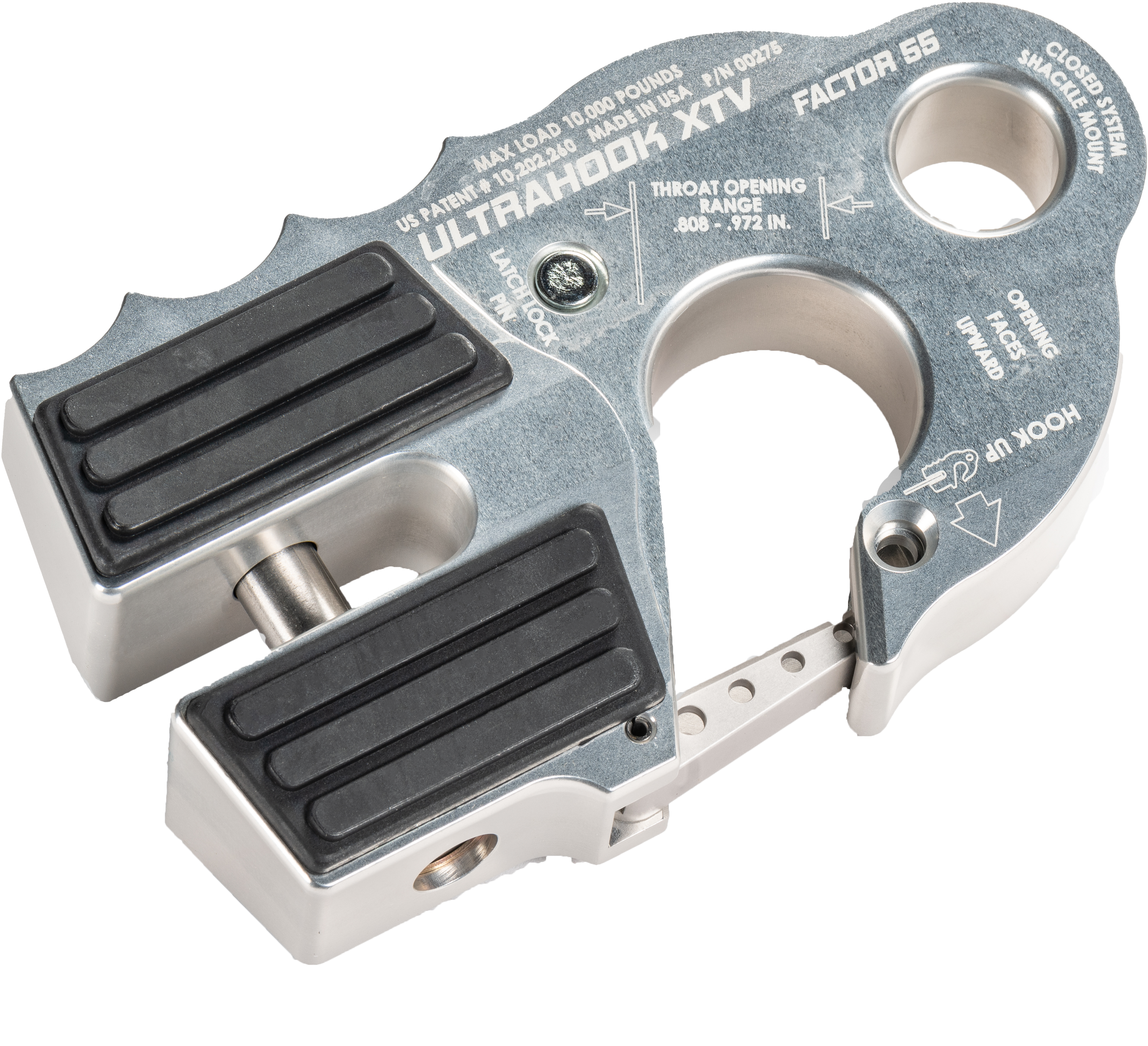 ULTRAHOOK XTV WINCH SHACKLE MOUNT SILVER