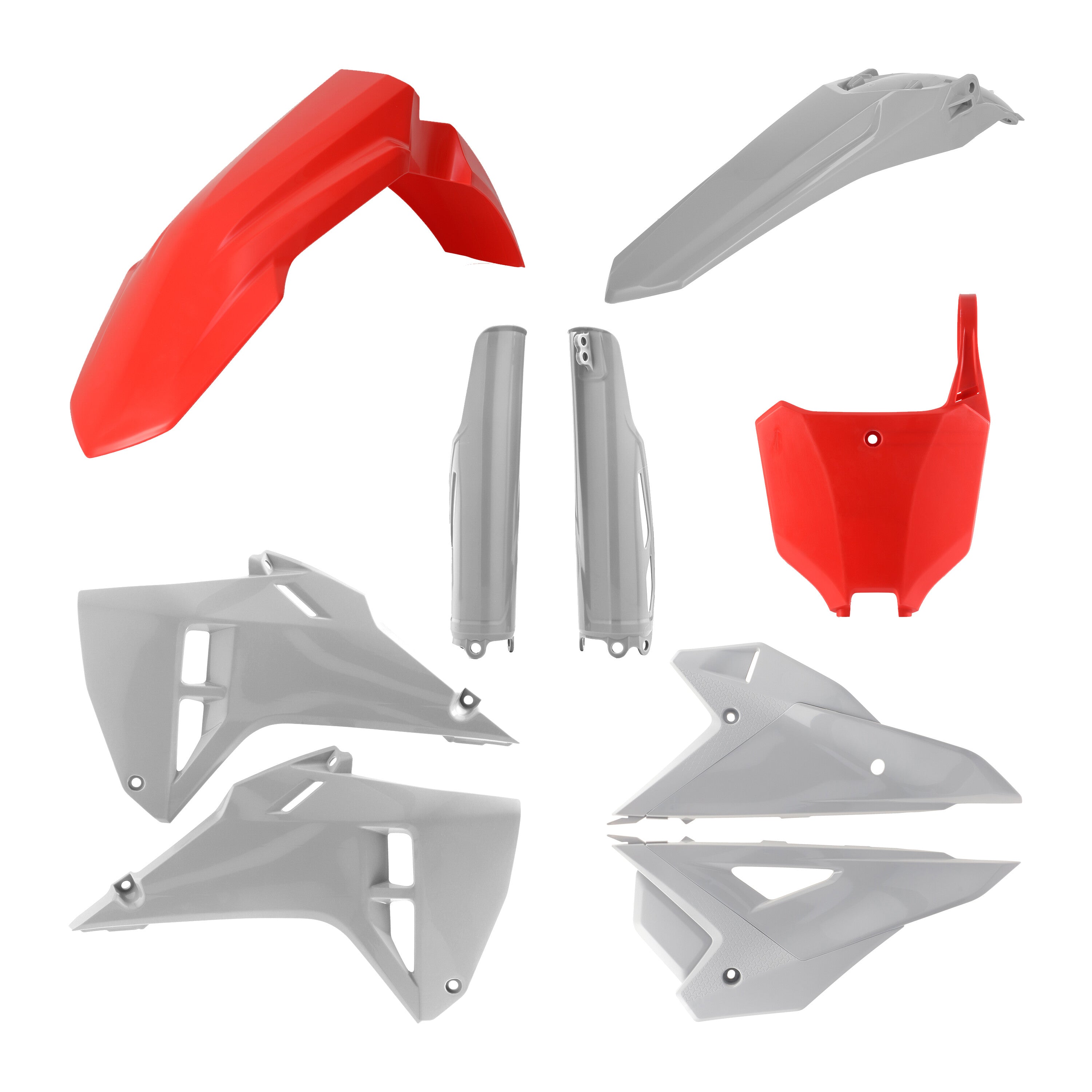 PLASTIC KIT FULL RED/GREY