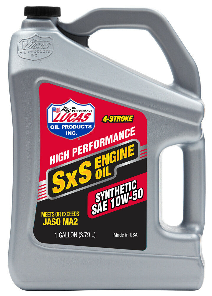 SXS SYNTHETIC OIL 10W50 4T 1 GAL (4/CASE SOLD EA)