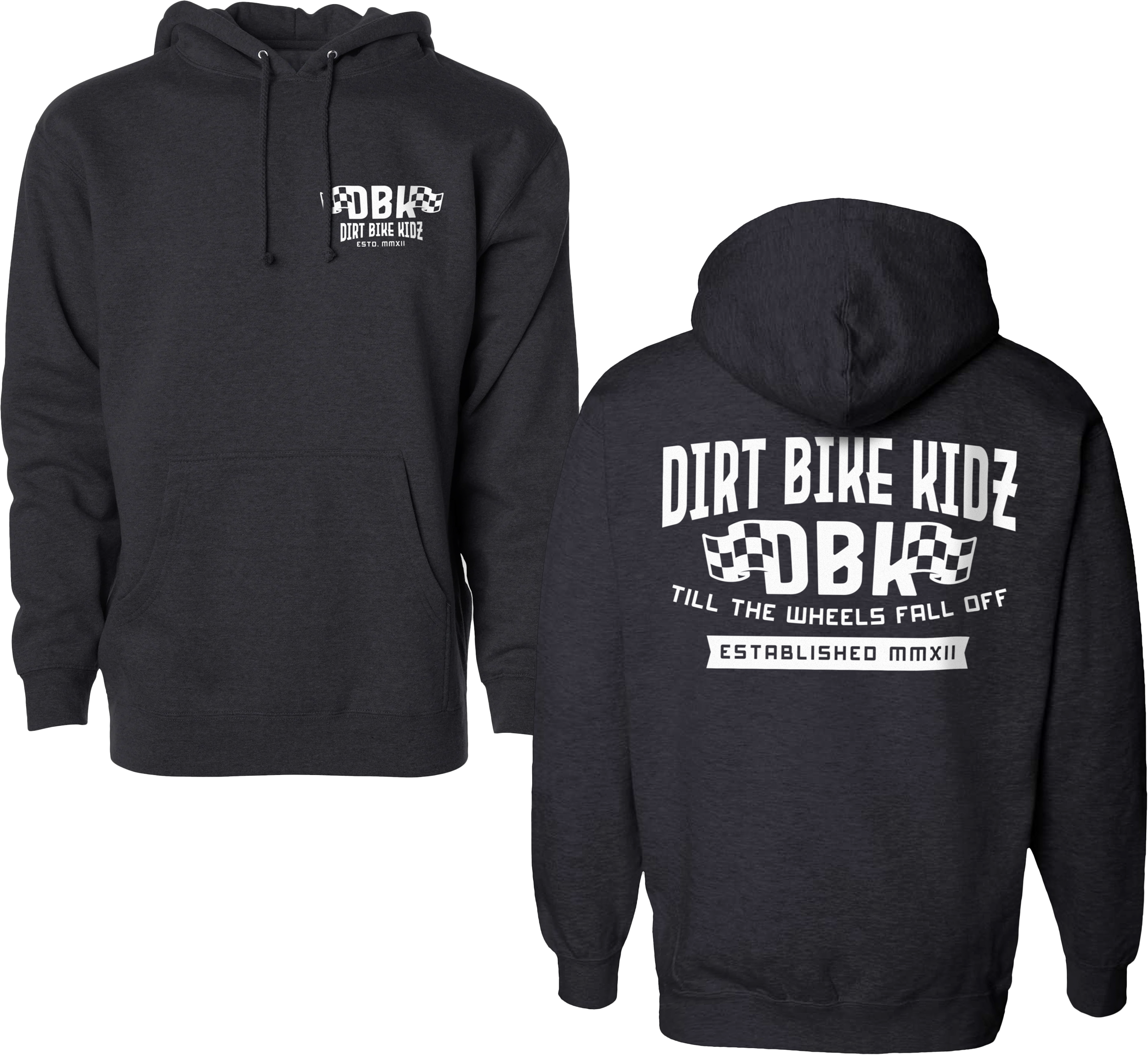 TILL THE END YOUTH HOODIE CHARCOAL YS