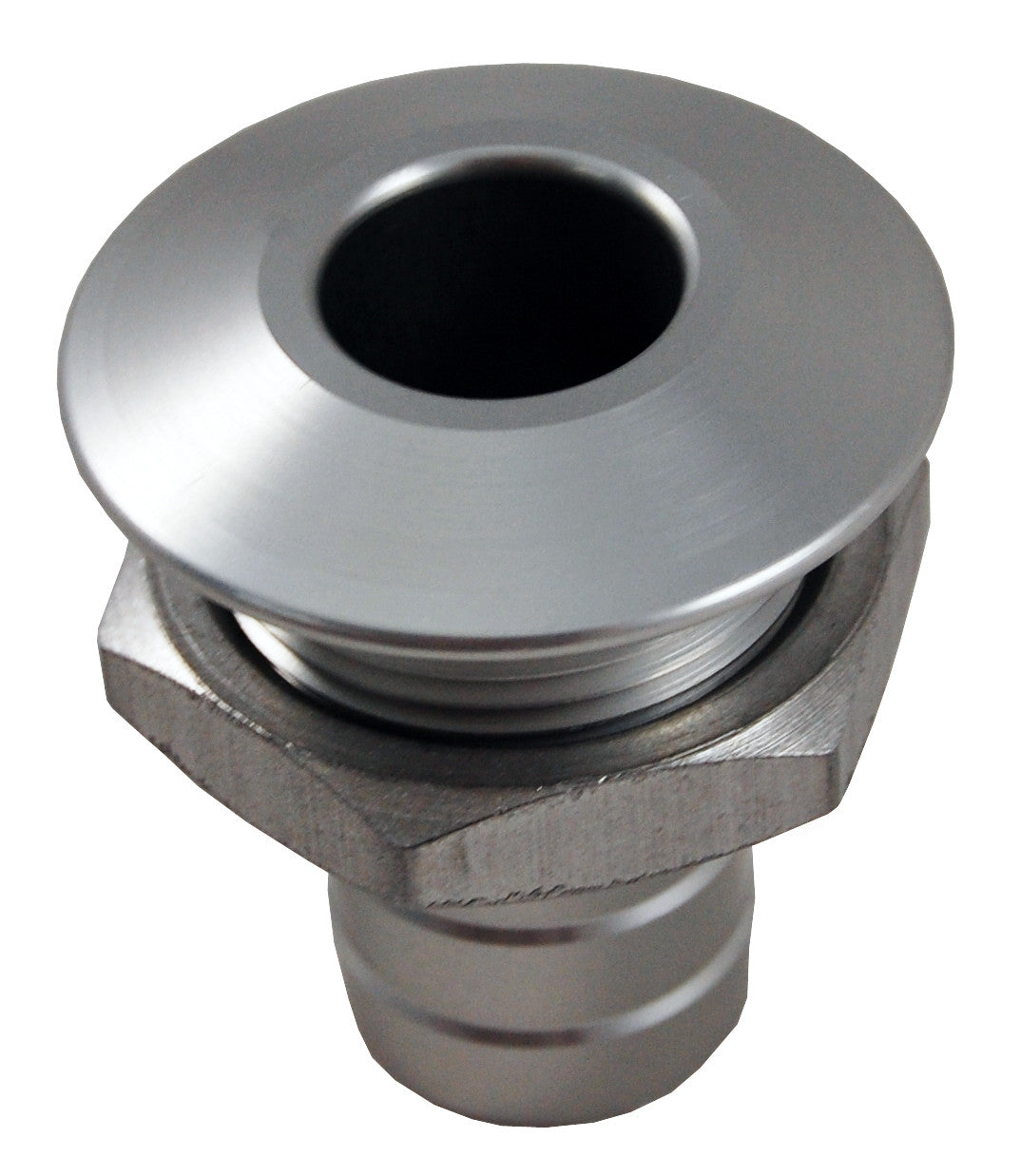 BILLET THRU-HULL WATER FITTING BILGE PUMP OUTLET NATURAL