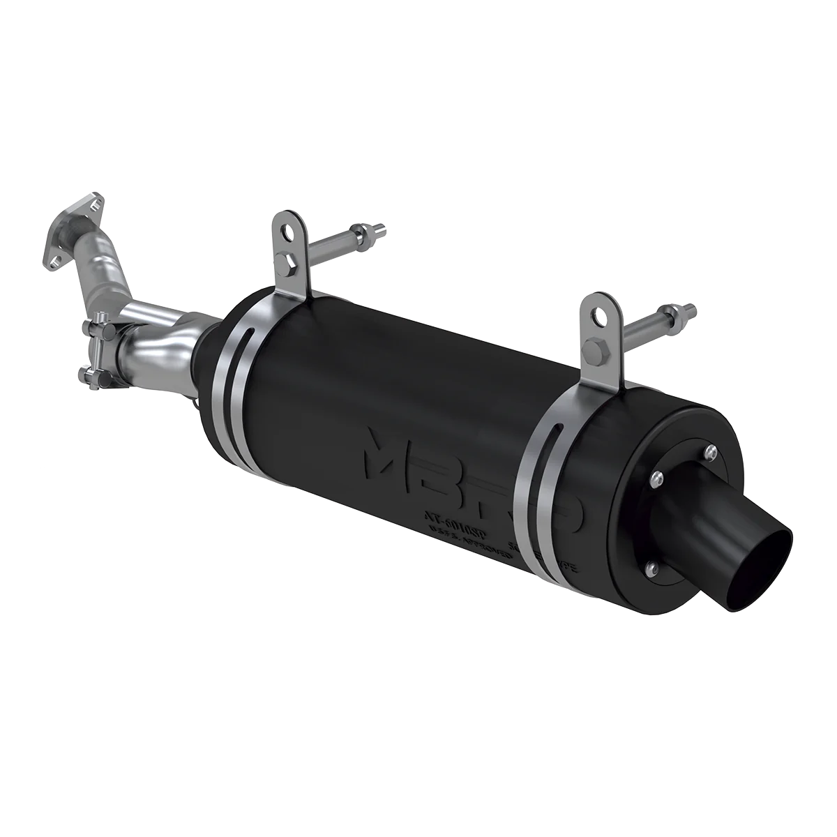 SINGLE SLIP-ON SYSTEM W/ 4.25" SPORT MUFFLER BLK