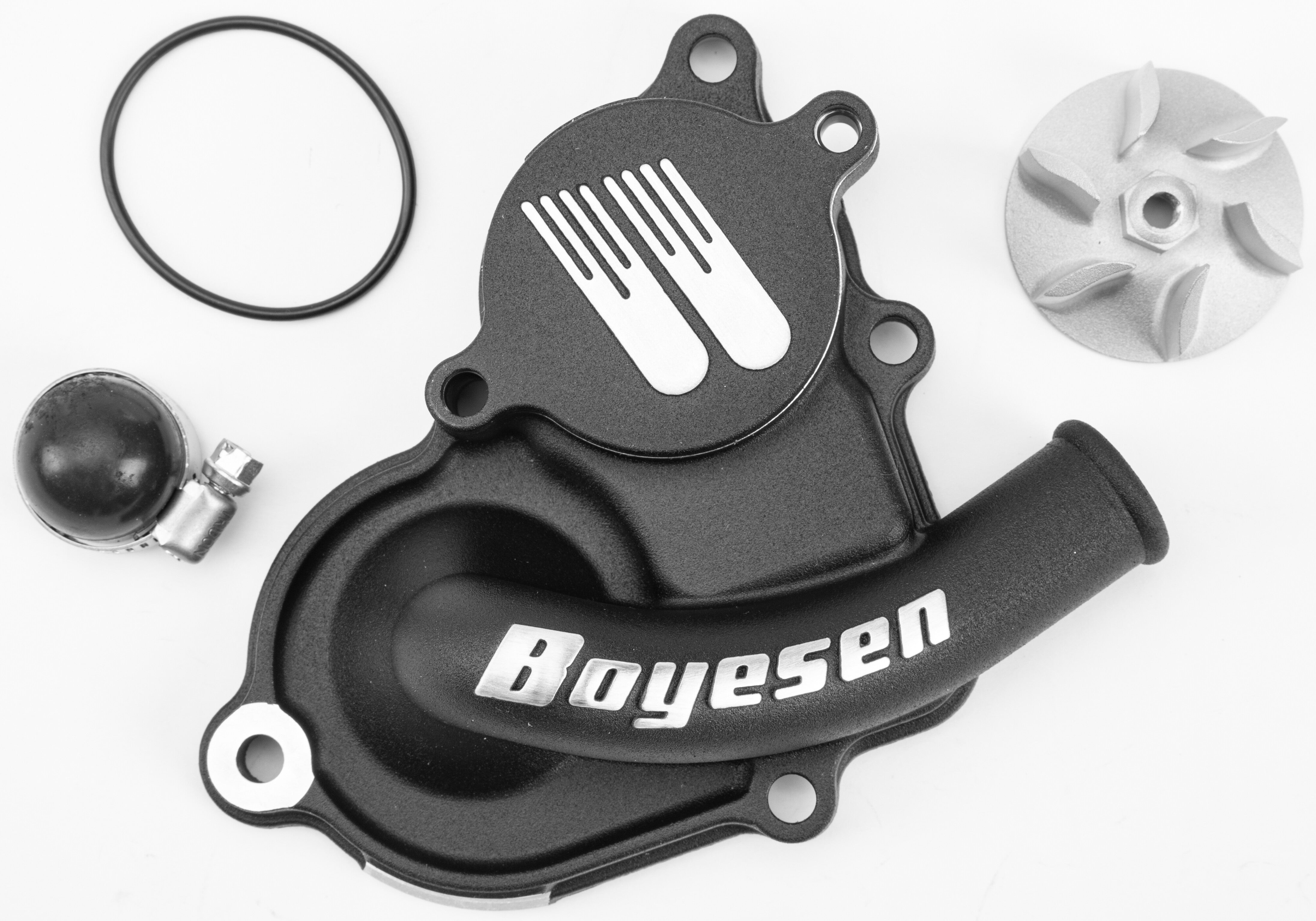 WATERPUMP COVER & IMPELLER KIT BLACK