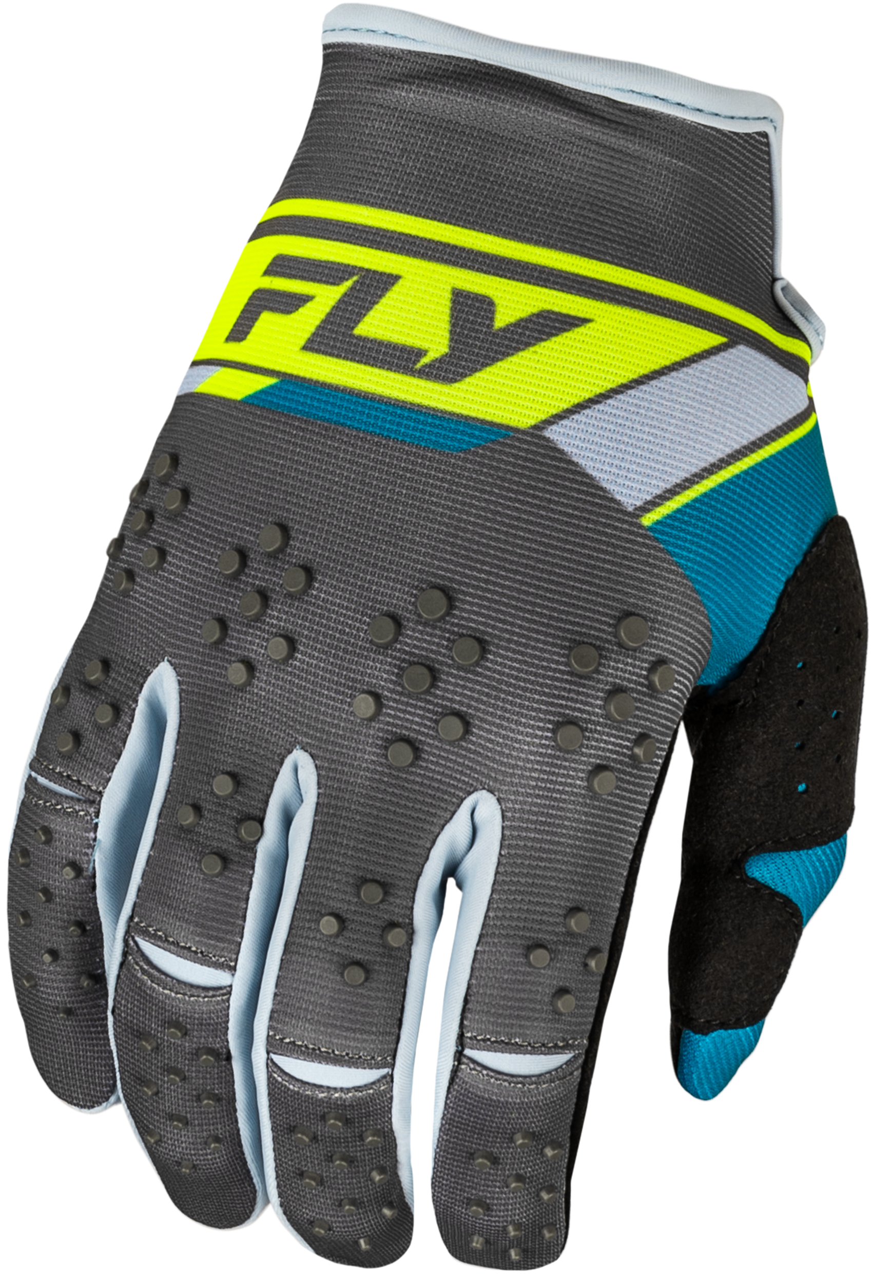 YOUTH KINETIC PRIX GLOVES CHARCOAL/HI-VIS YM