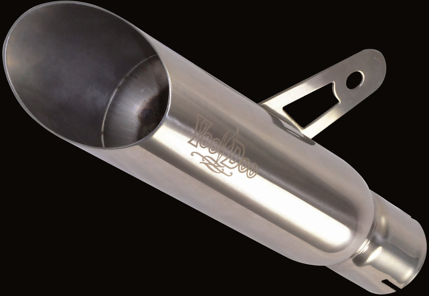 SHORTY EXHAUST SINGLE MUFFLER POLISHED