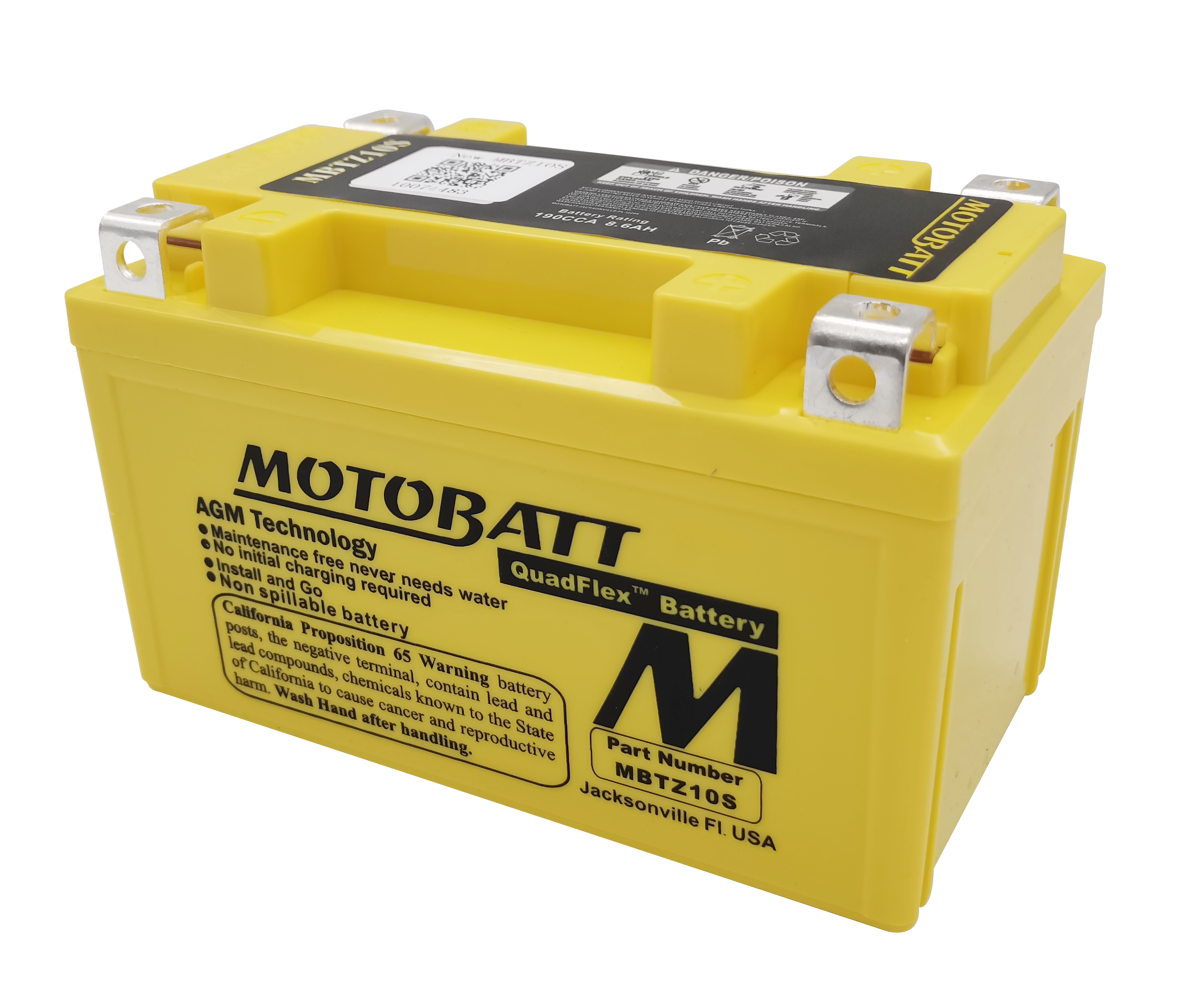 BATTERY MBTZ10S SEALED FACTORY ACTIVATED