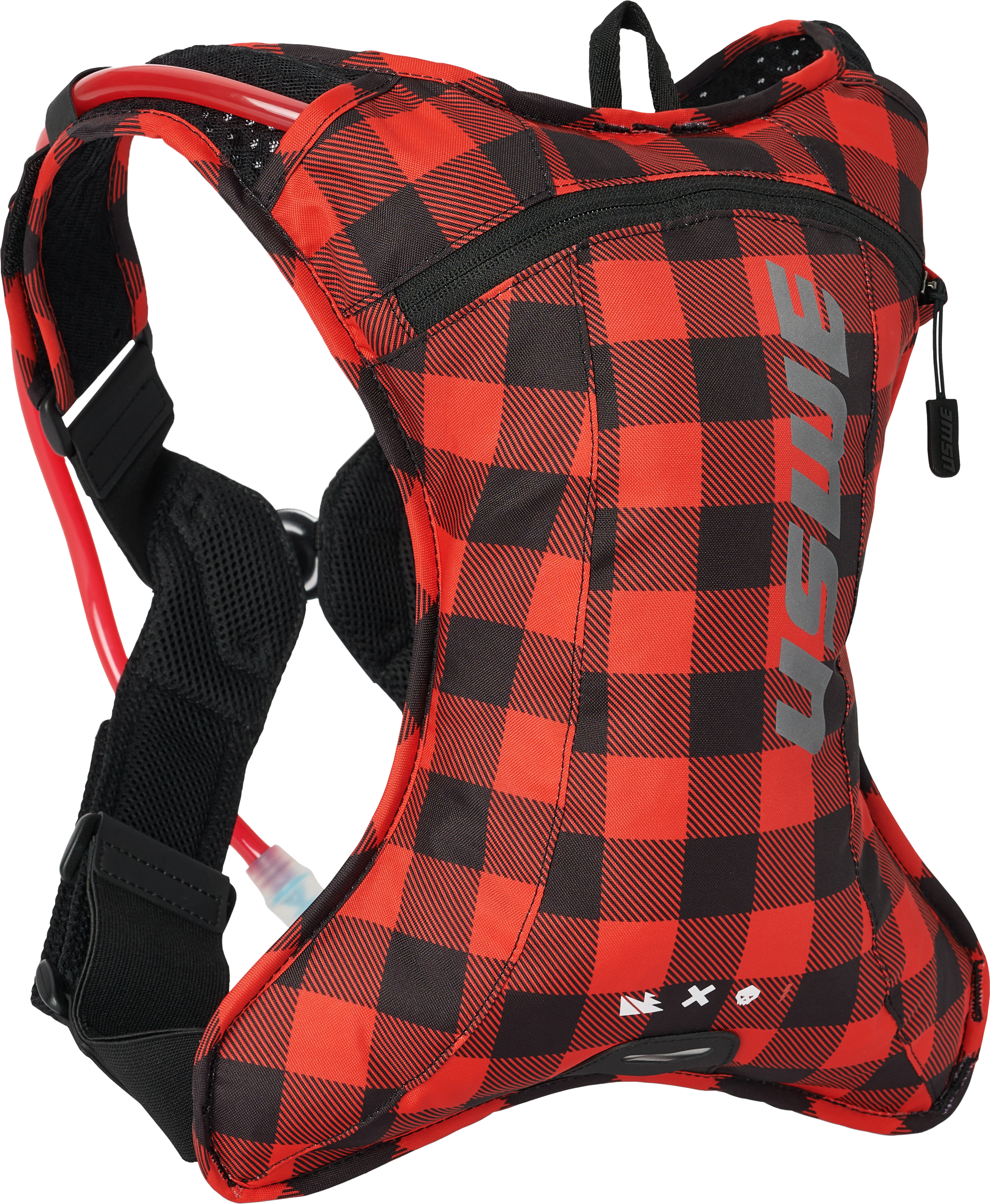 OUTLANDER 2L HYDRATION PACK FLANNEL RED/BLACK