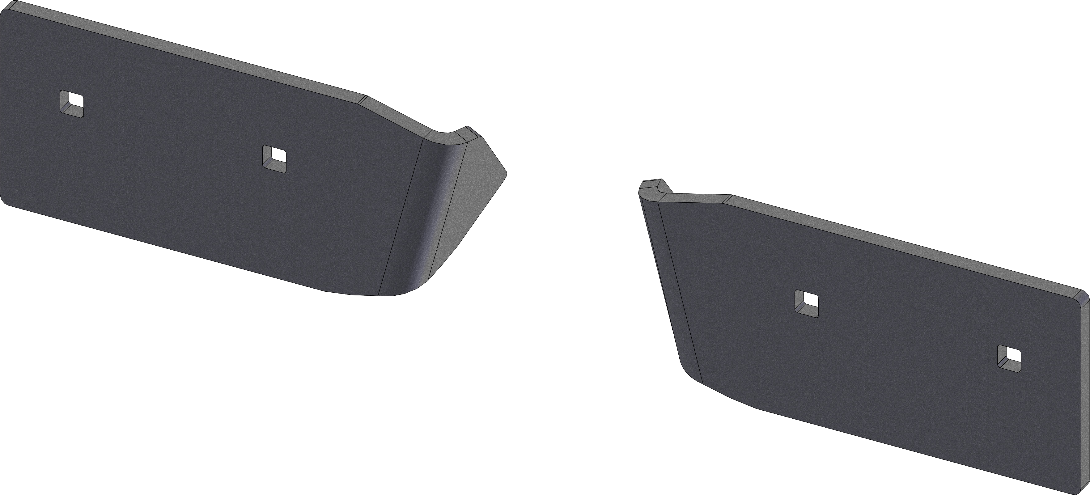 WEAR BAR CENTER KIT V-P (2PC)
