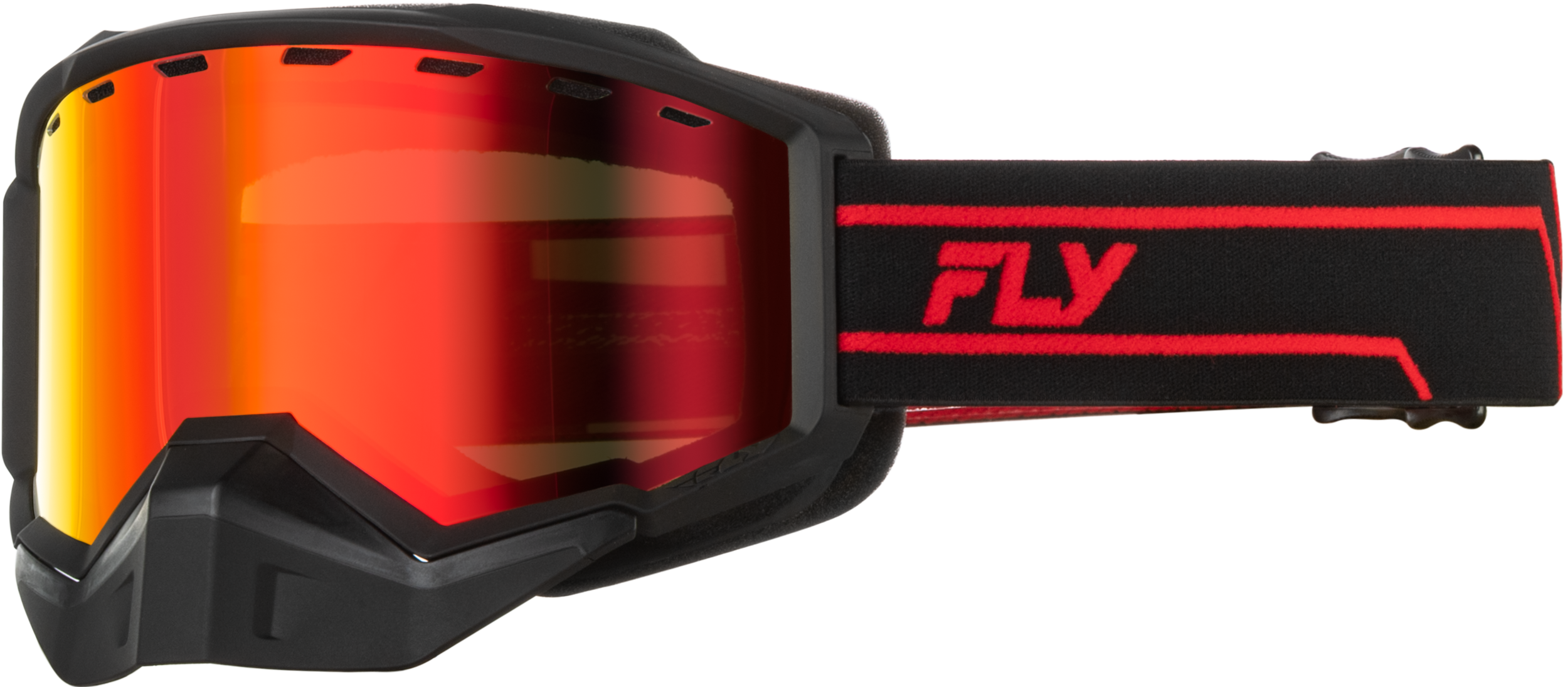 FOCUS SNOW RED/BLACK W/AMBER MIRROR/AMBER LENS