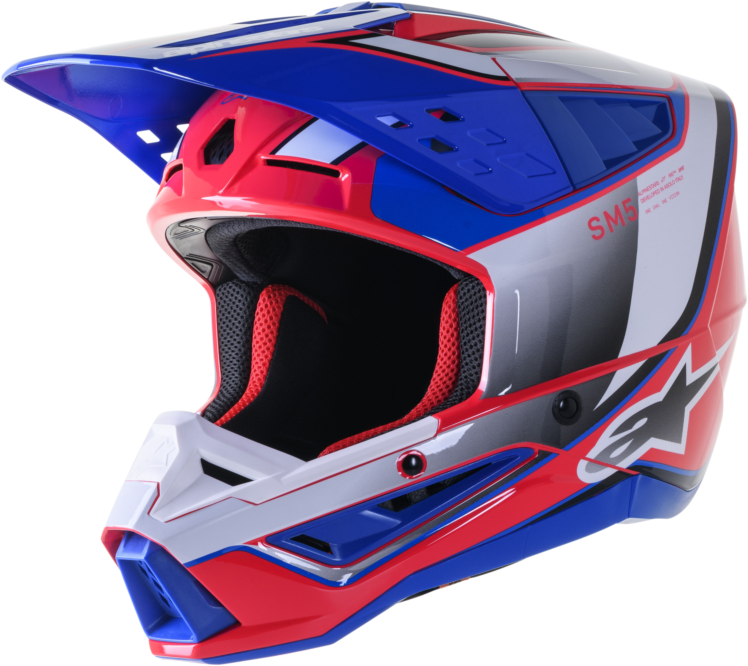 S-M5 SAIL HELMET WHT/DIVA PNK/ENAMEL BLU G 2X