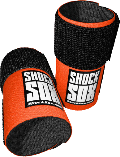 SHOCK SOX 4"U ORANGE UPSIDE DOWN FORKS