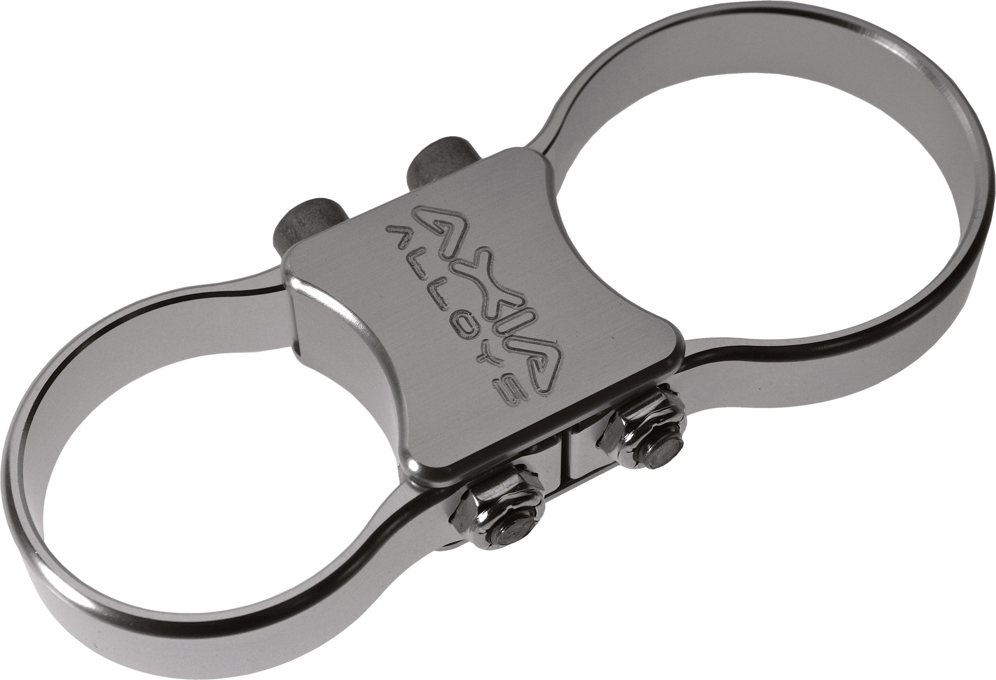 SHOCK RESERVOIR MOUNT SILVER 2 CLAMPS NEEDED