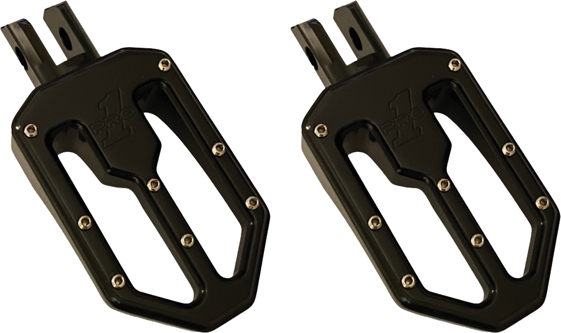PRO ONE M8 PEG MOTO V2 BLACK ANODIZE