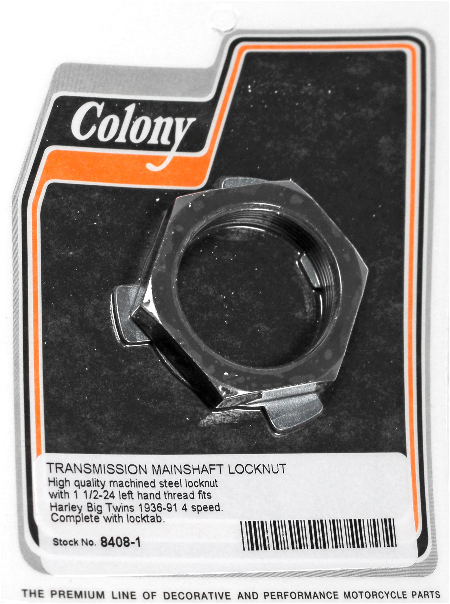 TRANS MAINSHAFT LOCKNUT BIG TWIN 36-91