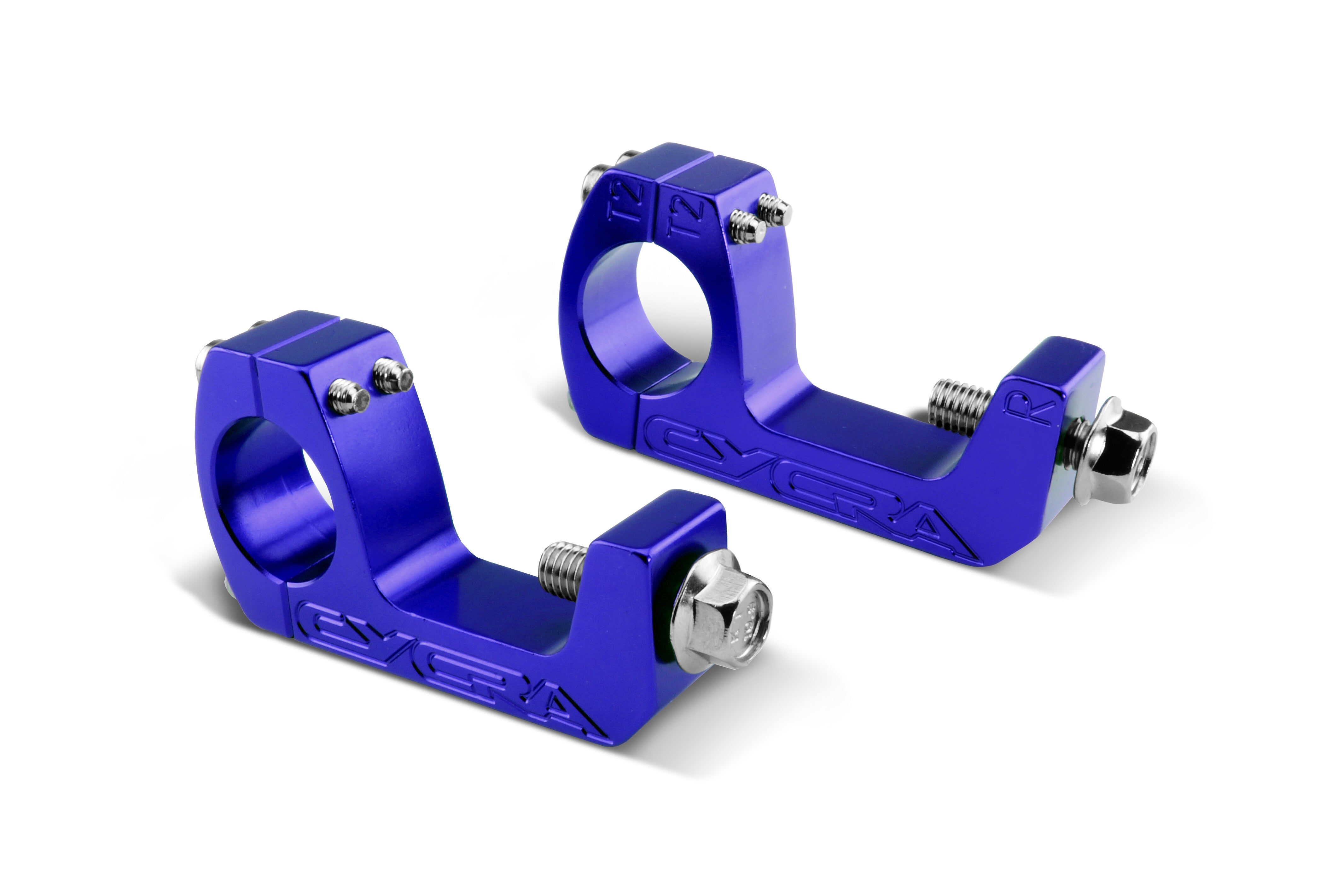 PRO TAPER/RENTHAL FATBAR/NEKEN U CLAMPS YAMAHA BLUE