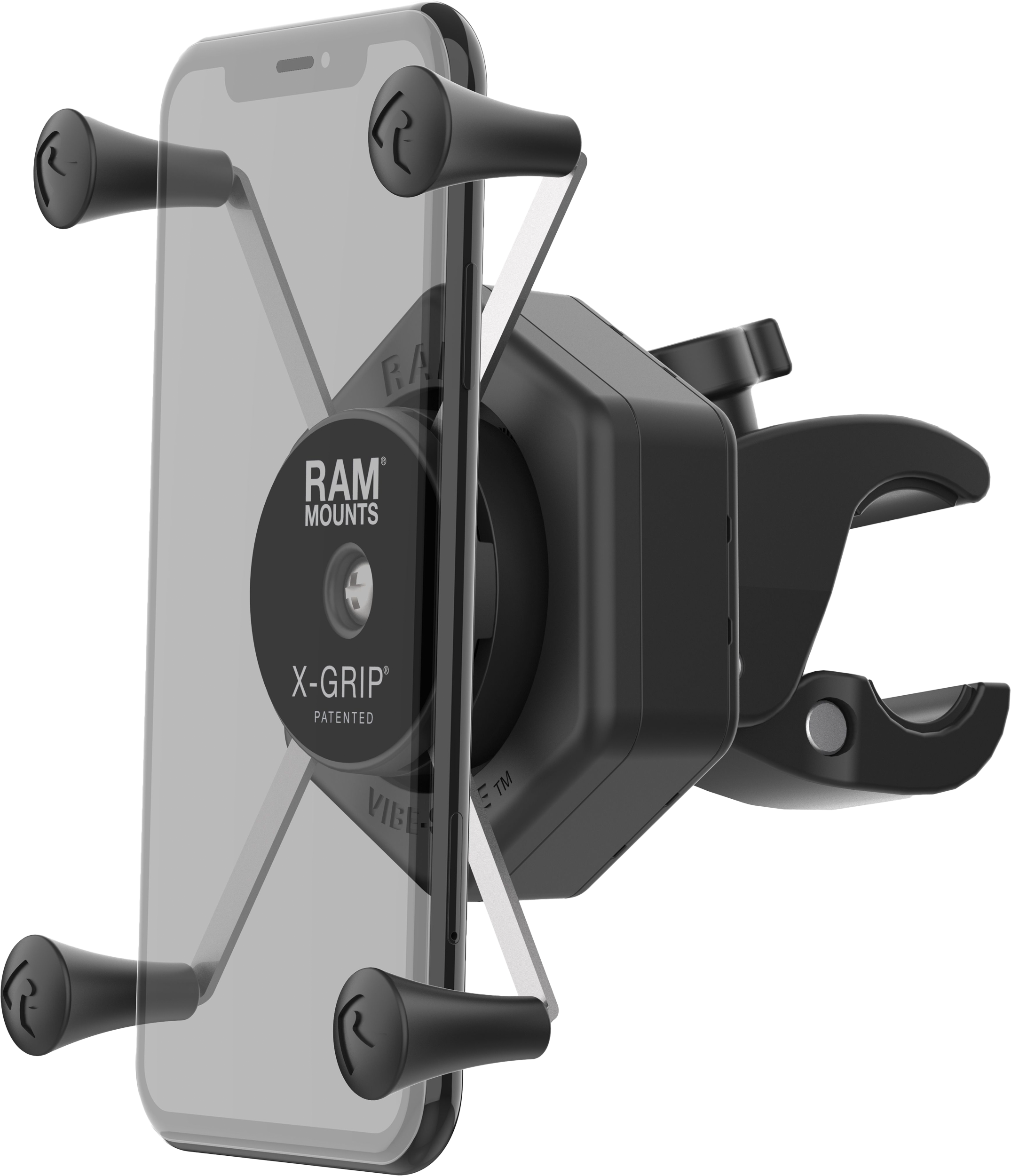 X-GRIP VIBE-SAFE L PHONE MOUNT WITH SMALL TOUGH-CLAW