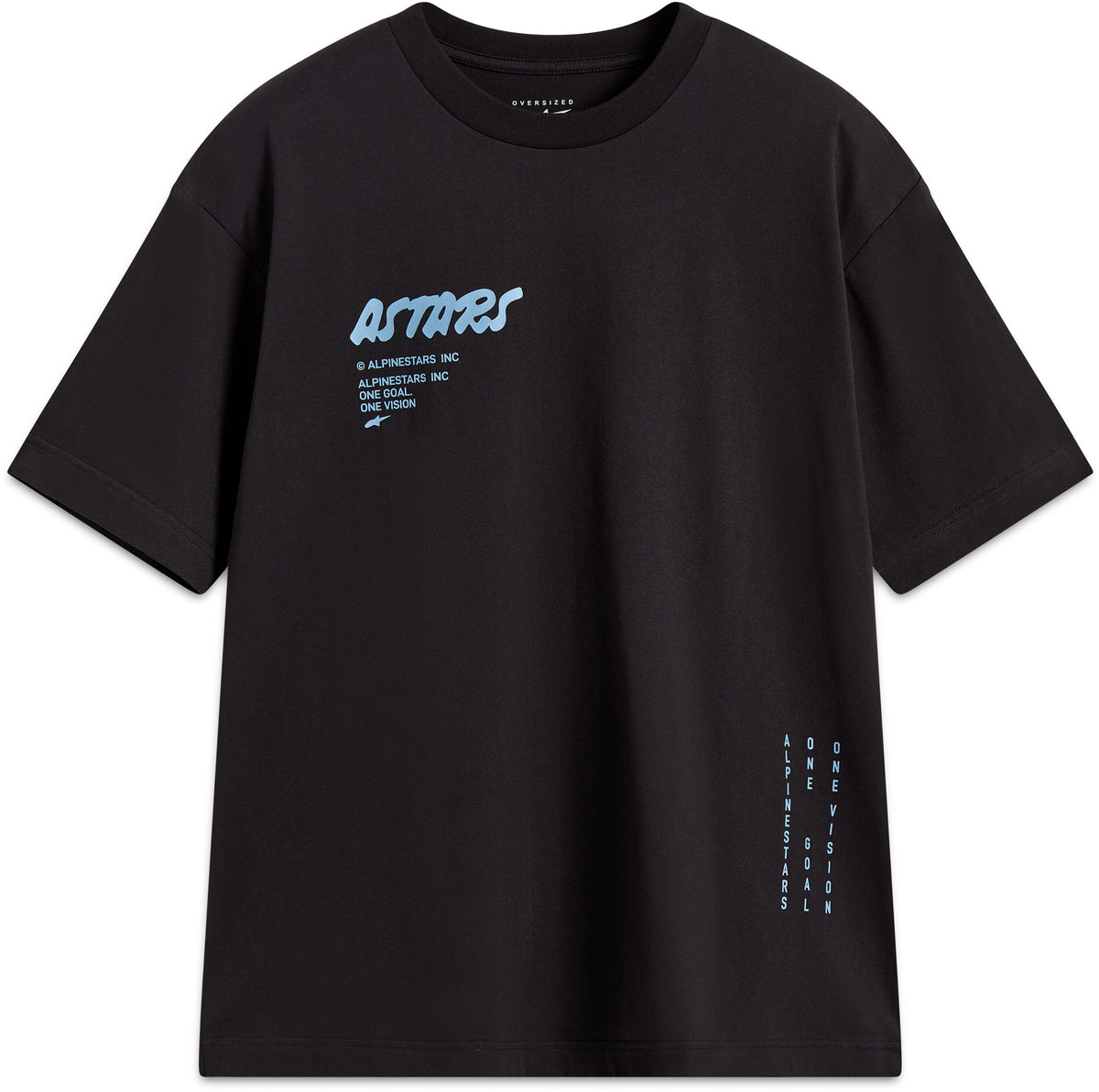 CHALK OVERSIZED SS CSF TEE BLACK LG