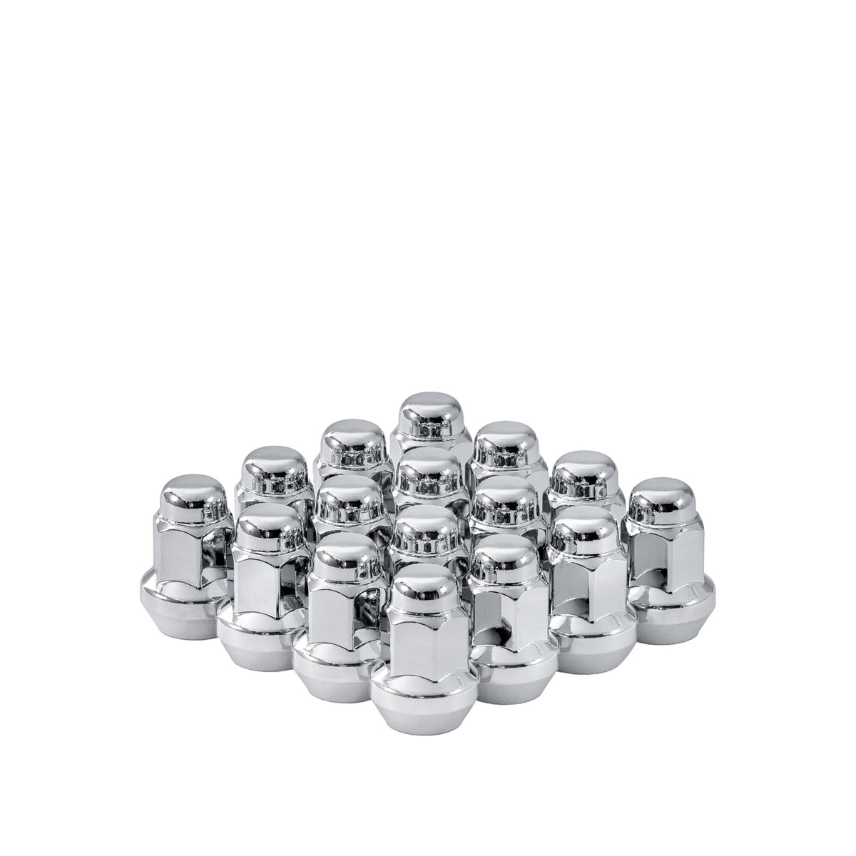 LUG NUTS CHROME POL 3/8"-24 60 TAPERED 16/PK