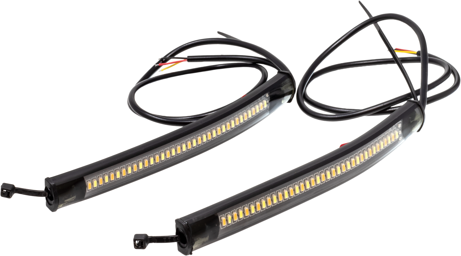 FLEXIBLE LED STRIP FORK TUBE SWITCHBACK WHITE/AMBER