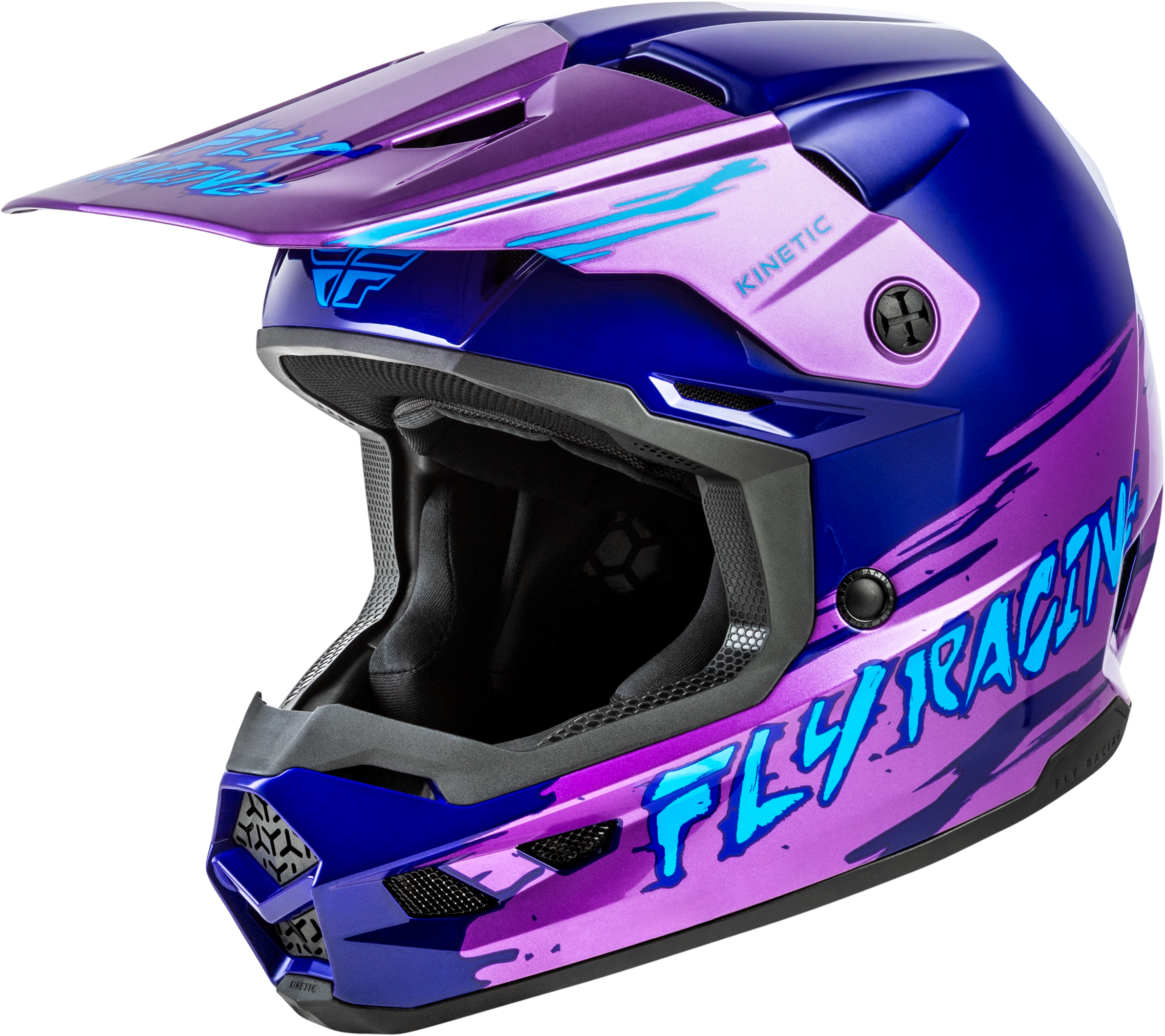 YOUTH KINETIC SURGE HELMET PINK/PURPLE/TEAL YL