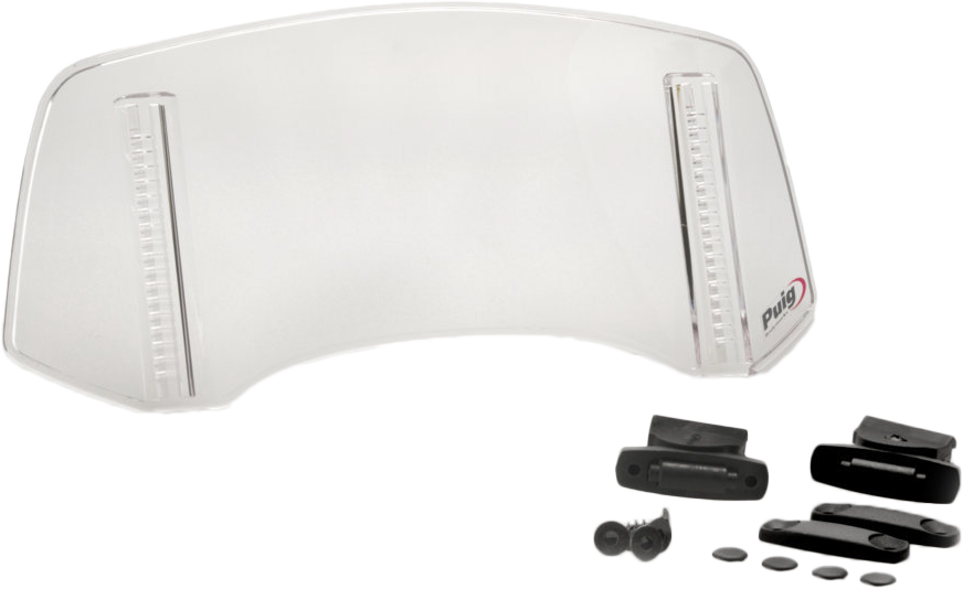 MULTI-ADJUSTABLE VISOR 2.0 FIXED SCREW CLEAR 300X130MM