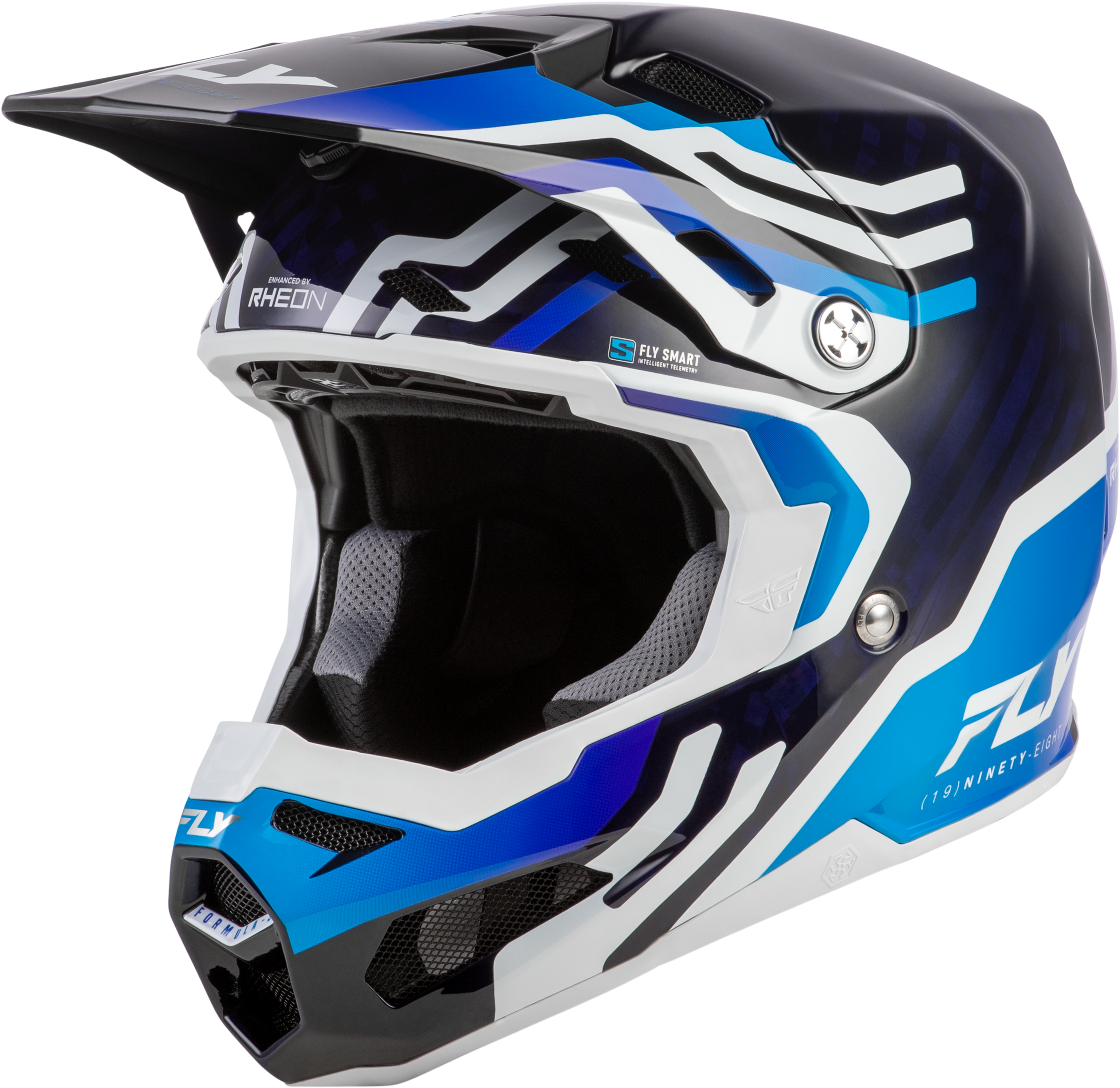 YTH FORMULA S CARBON BYTE HLMT BLUE CARBON/BLUE/WHITE YL