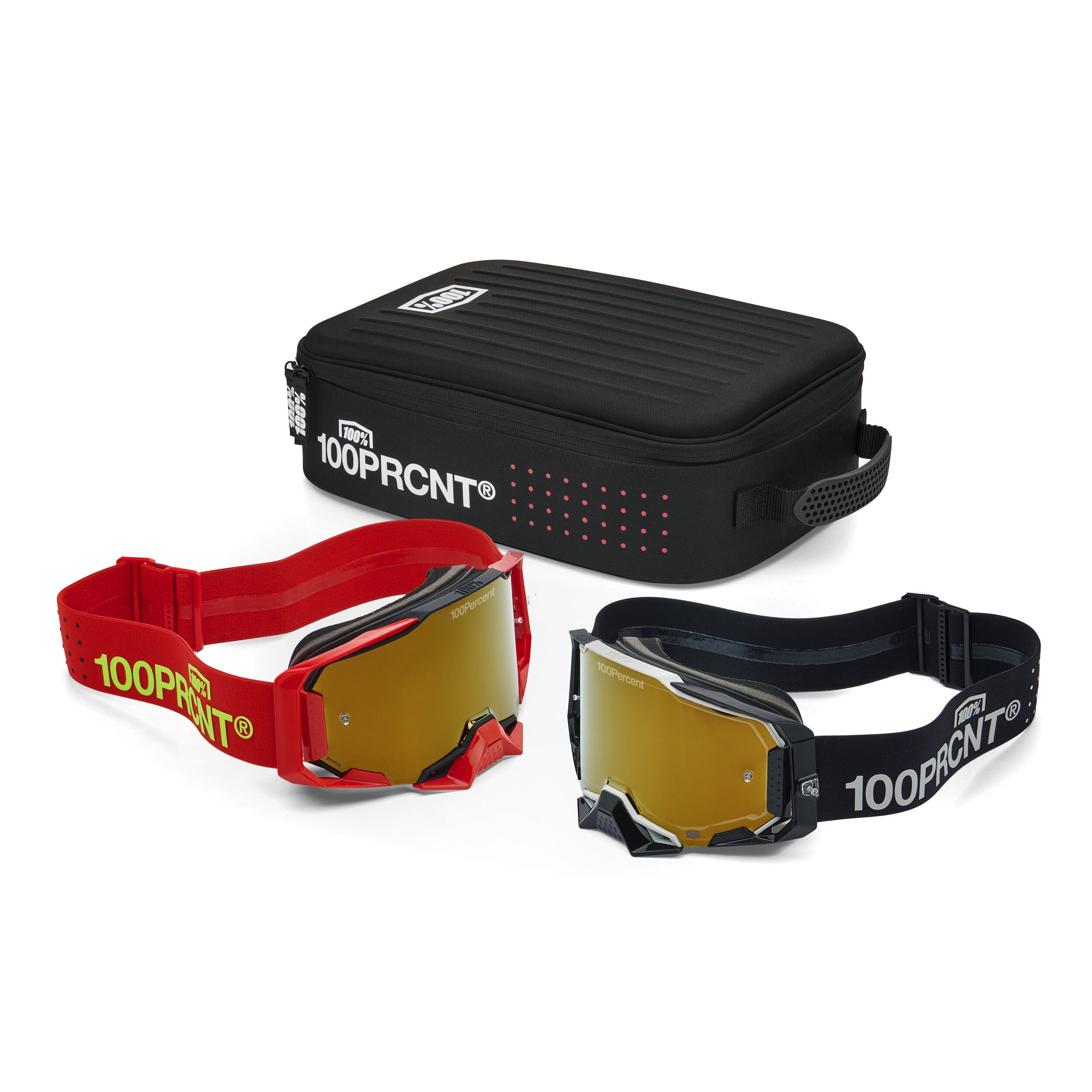 DUAL ARMEGA RACER PRO PACK BLACK/RED TRUE GOLD MIRROR