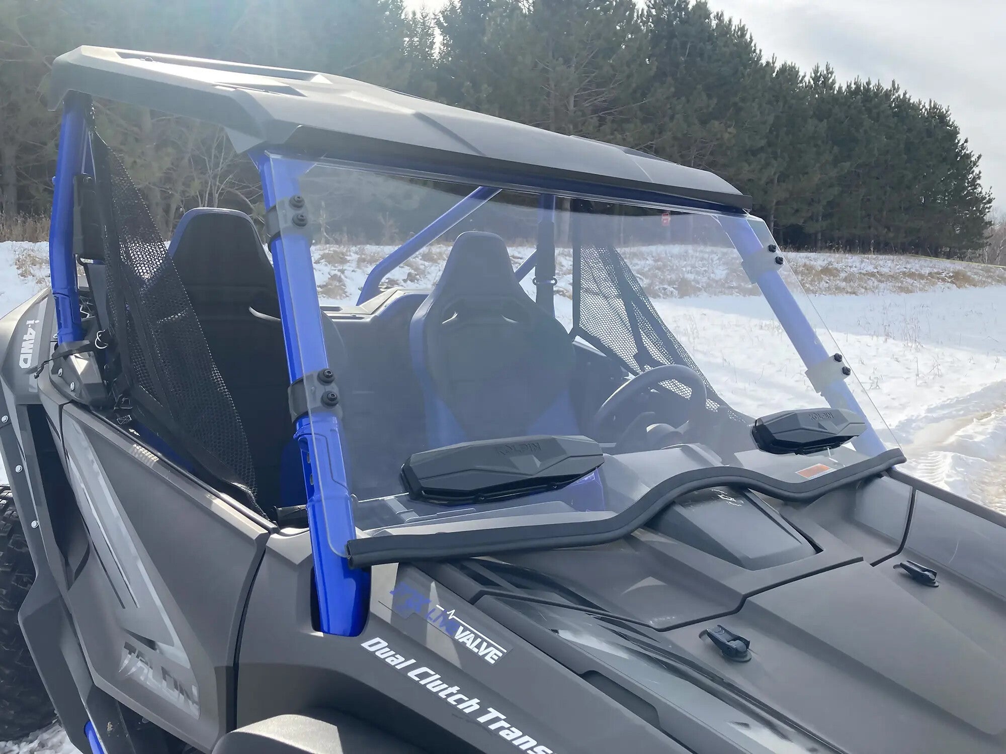 POLY FRONT WINDSHIELD FULL FIXED VENTED HON