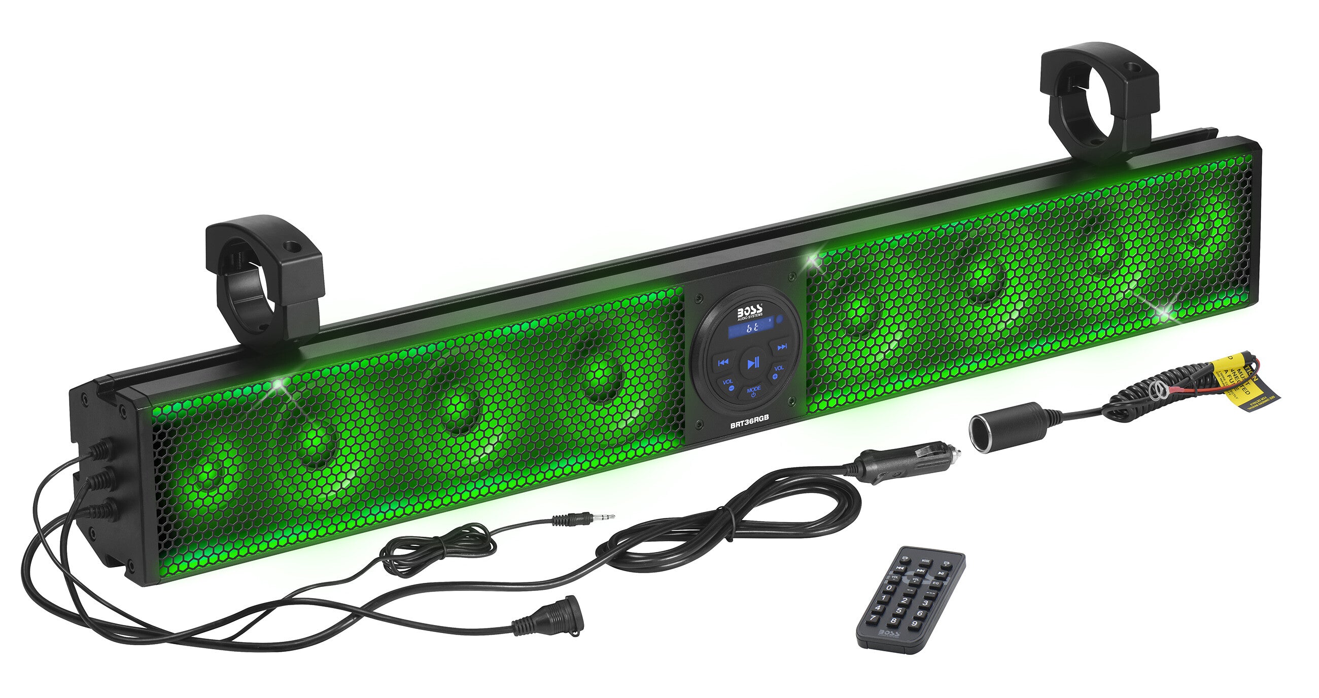 36" RIOT SOUND BAR WITH RGB 8 SPEAKERS FITS 1.5-2.0" BARS