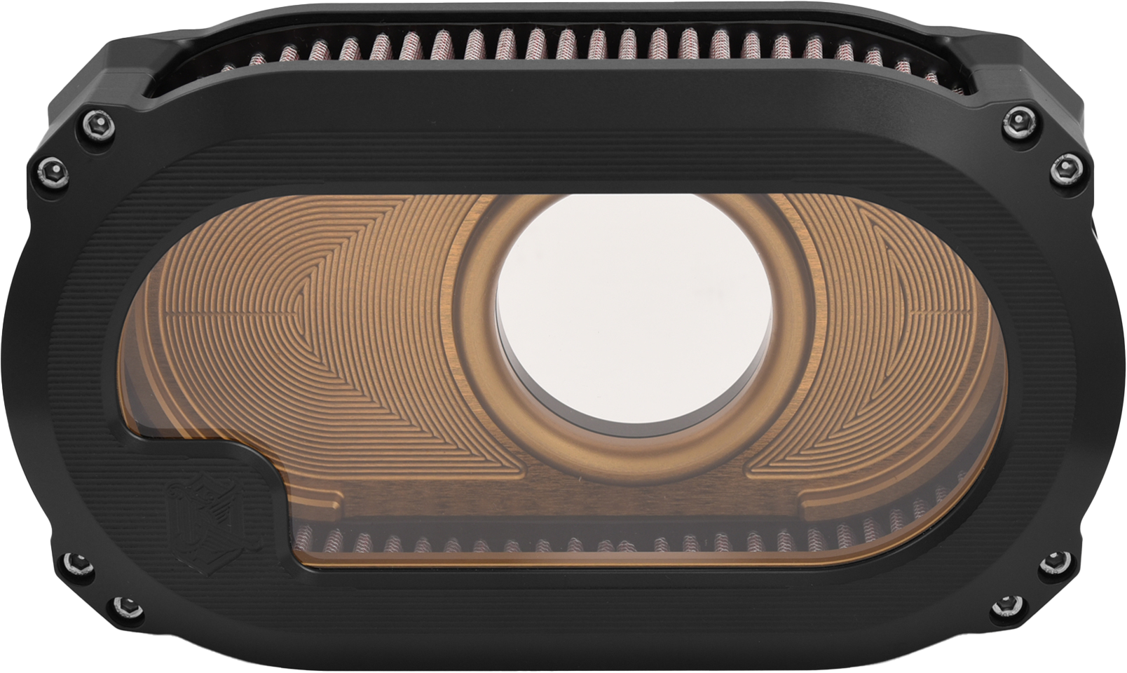 NL TC AIR CLEANER W/GLASS BLACK W/GOLD